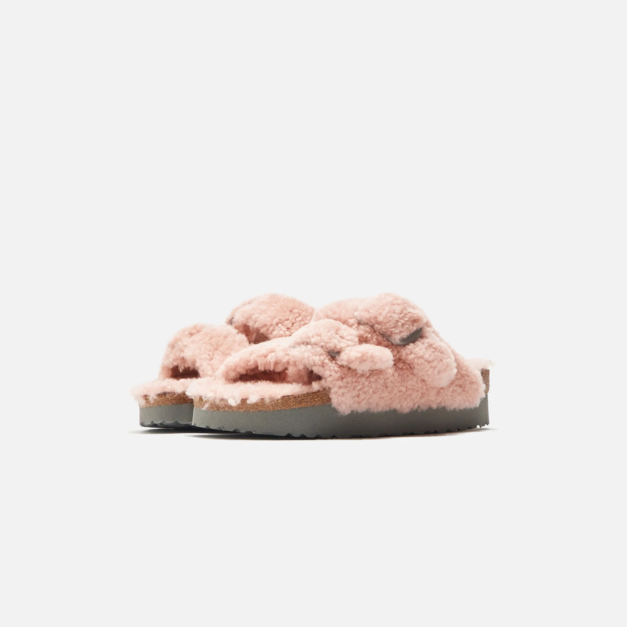 Birkenstock WMNS Arizona Big Buckle Platform Teddy - Crystal Rose - Image 2