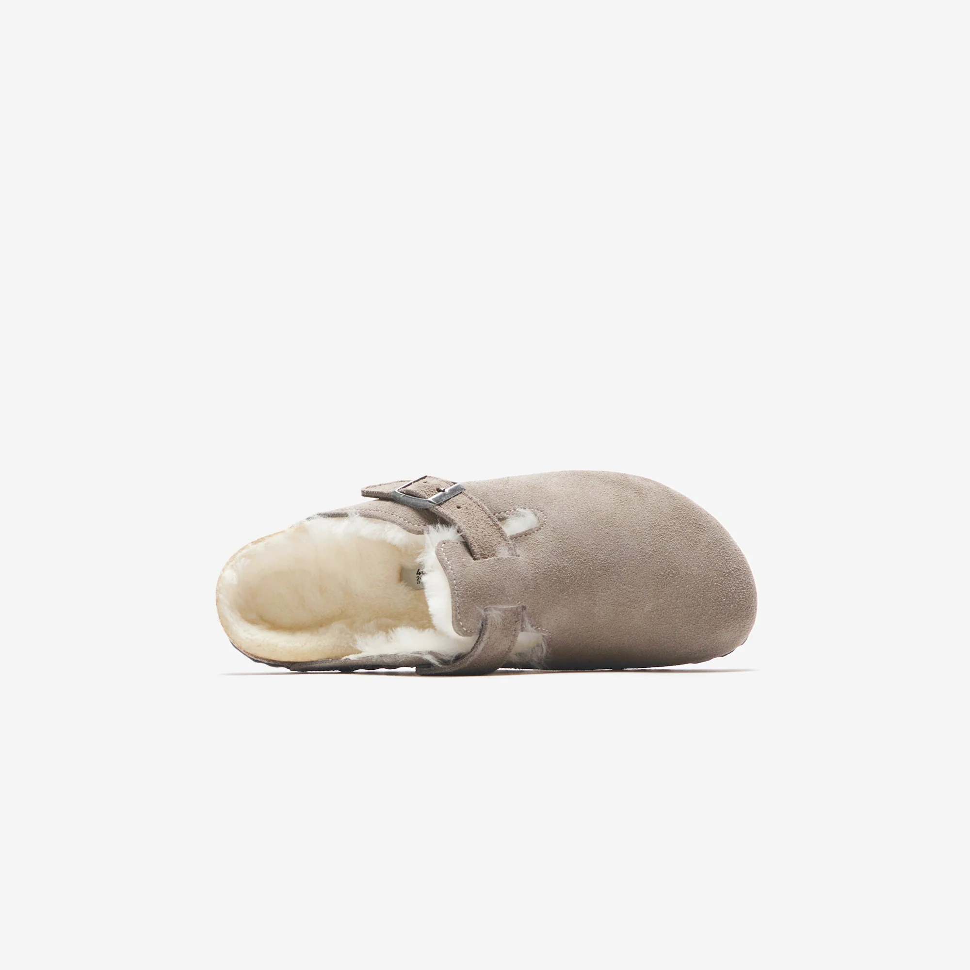 Birkenstock Boston - Stone Coin Suede / Natural Shearling - Image 5