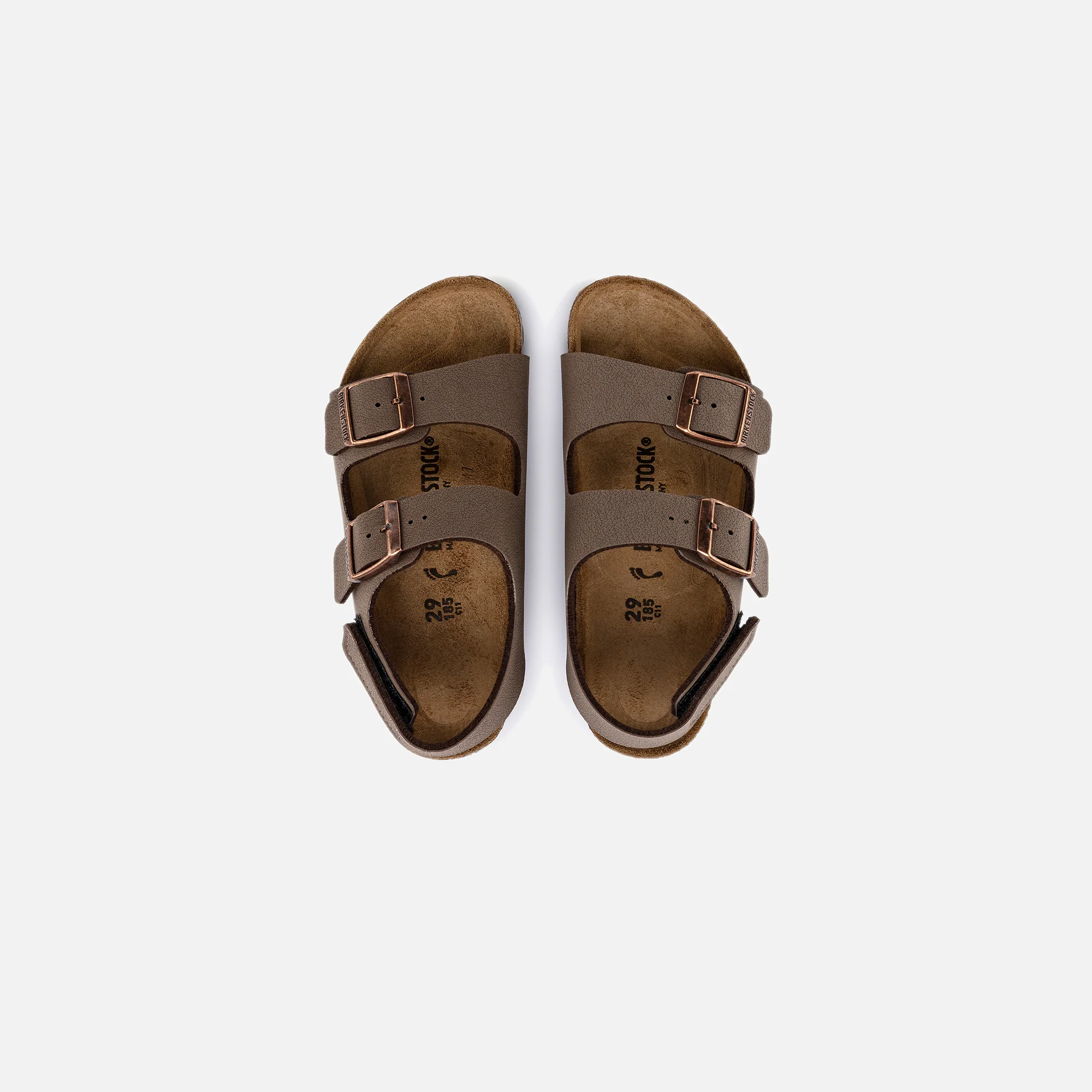 Birkenstock Kids Milano Hook and Loop - Mocha - Image 3