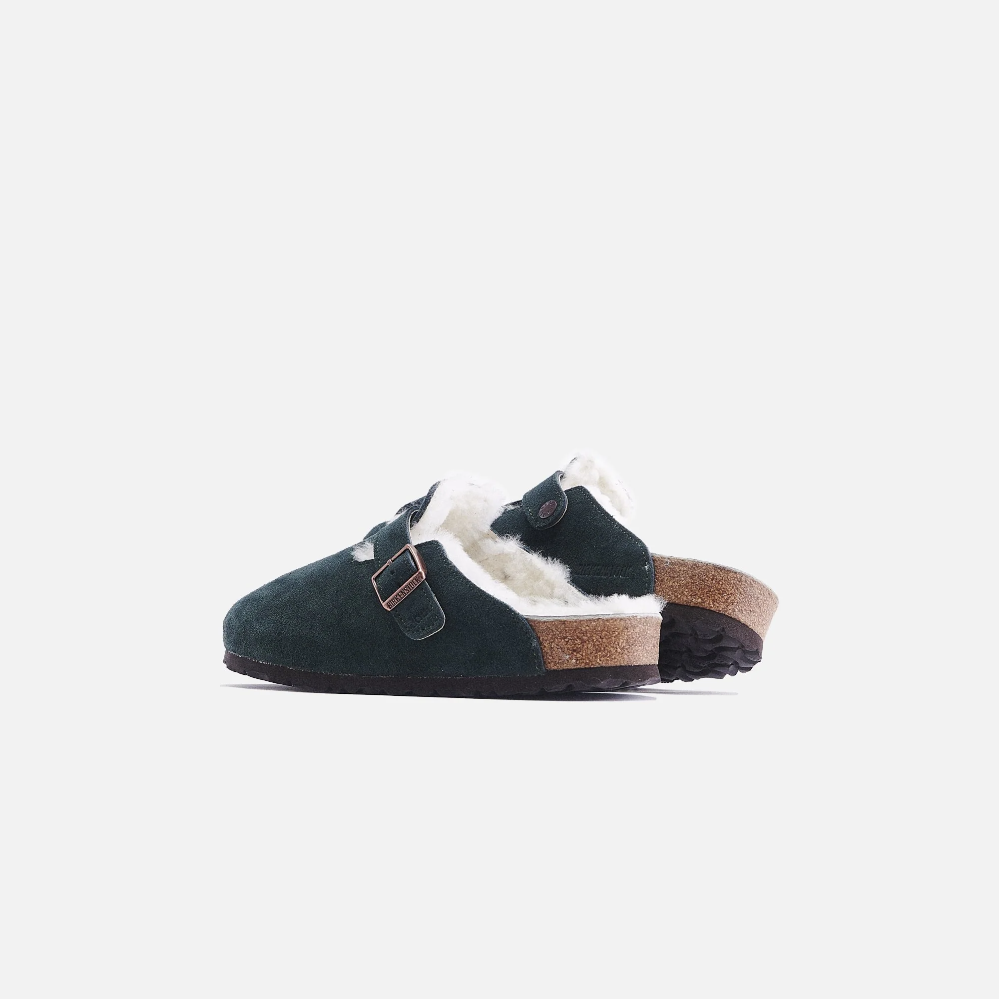 Kith Women for Birkenstock Boston Shearling - Scarab Green - Image 4