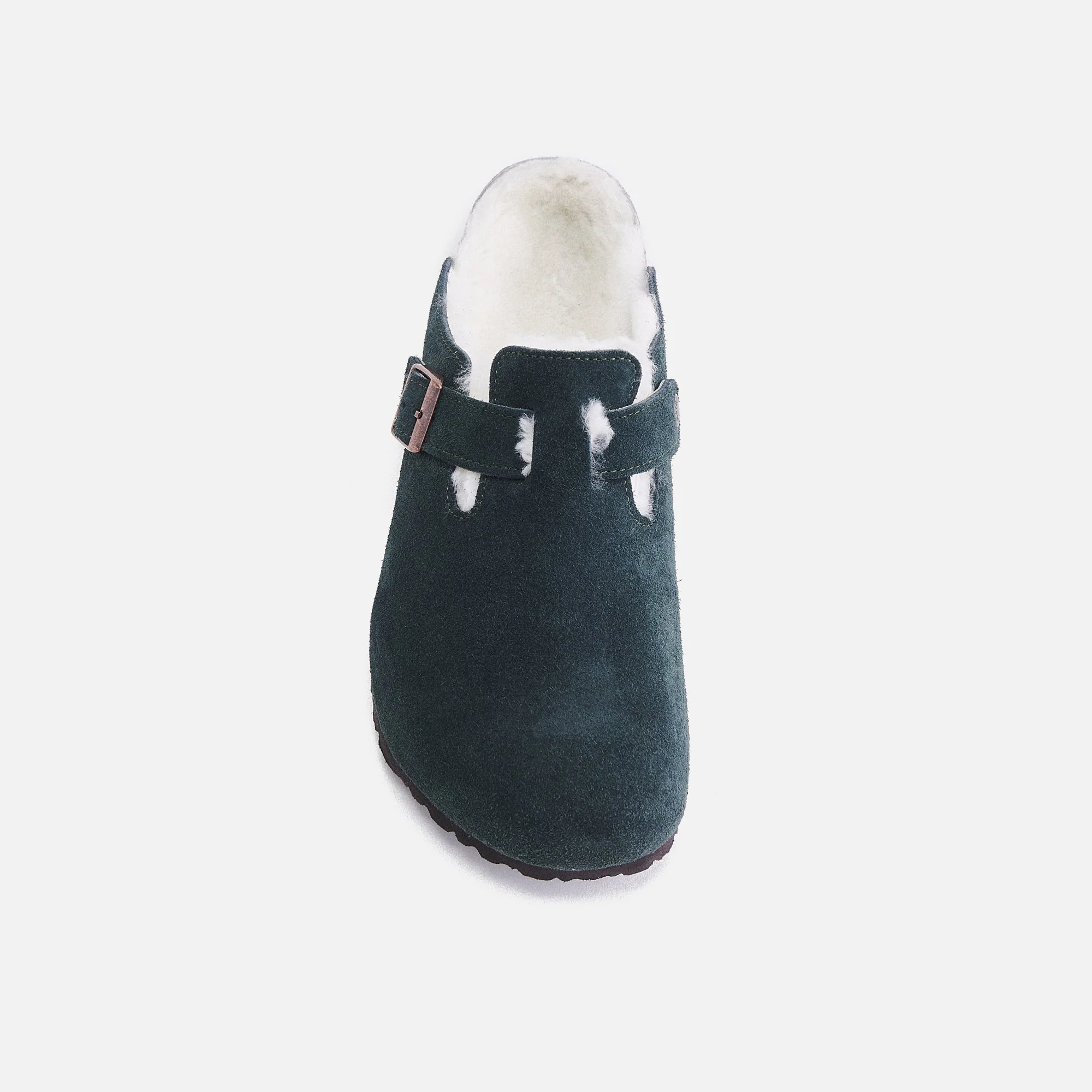 Kith Women for Birkenstock Boston Shearling - Scarab Green - Image 7