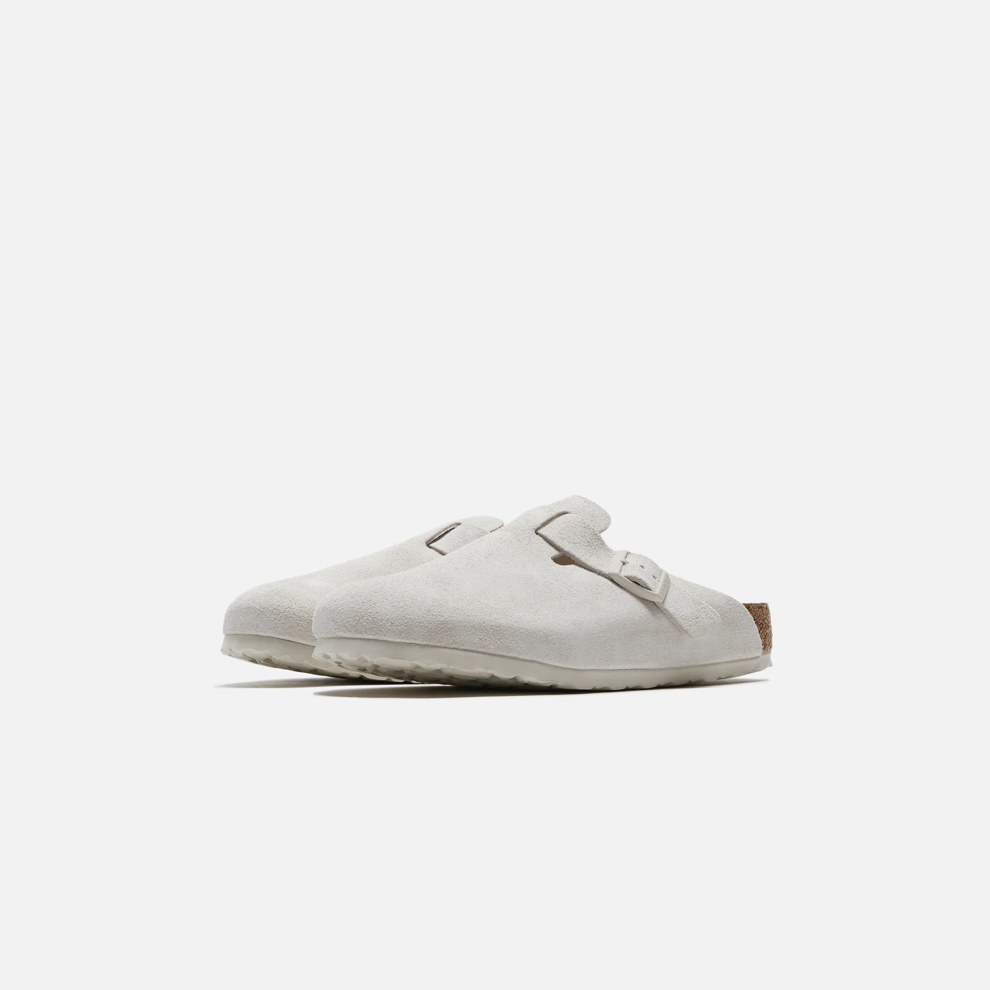Birkenstock Boston Antique Suede - White - Image 2