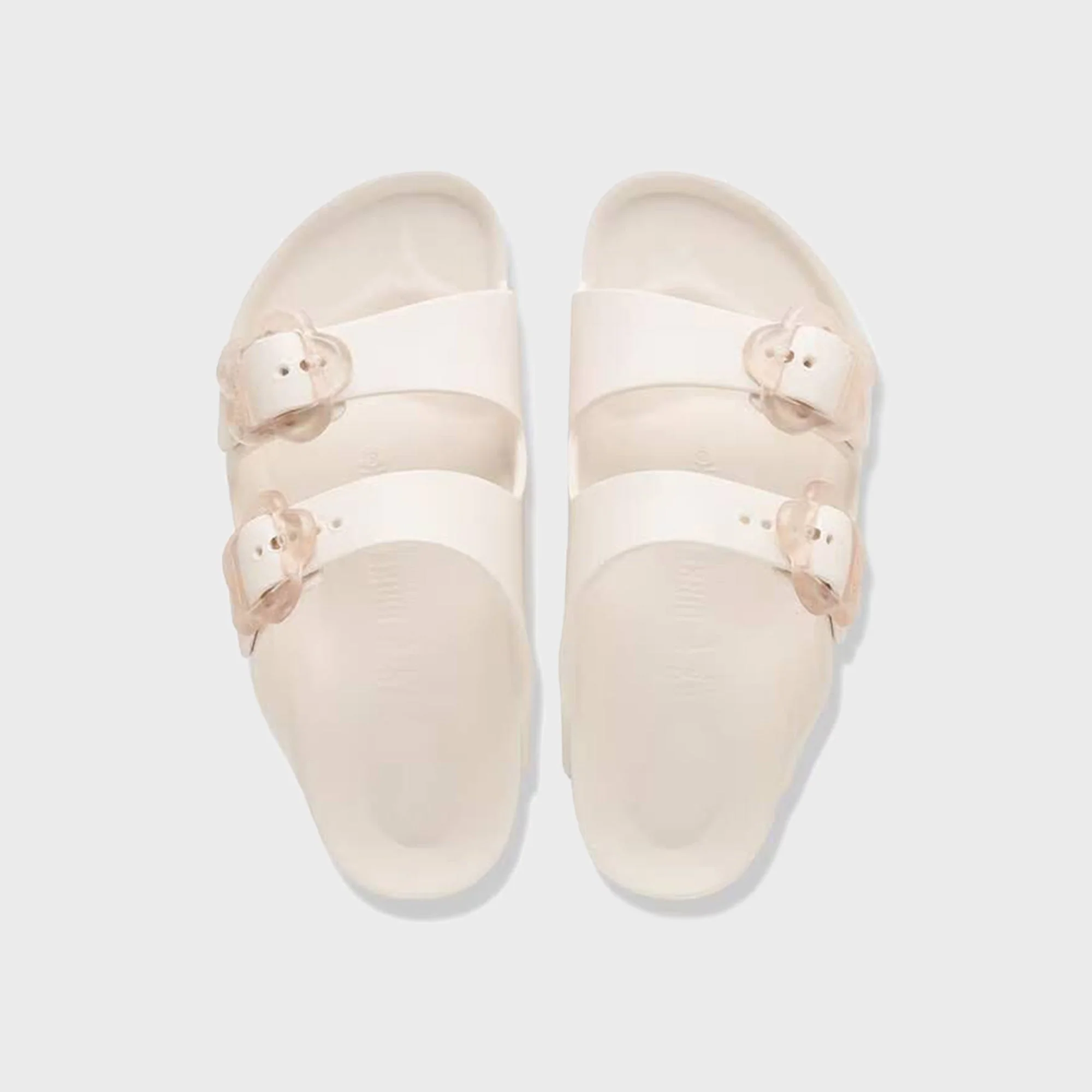Birkenstock Kids Arizona EVA Flower Buckle - Eggshell - Image 3