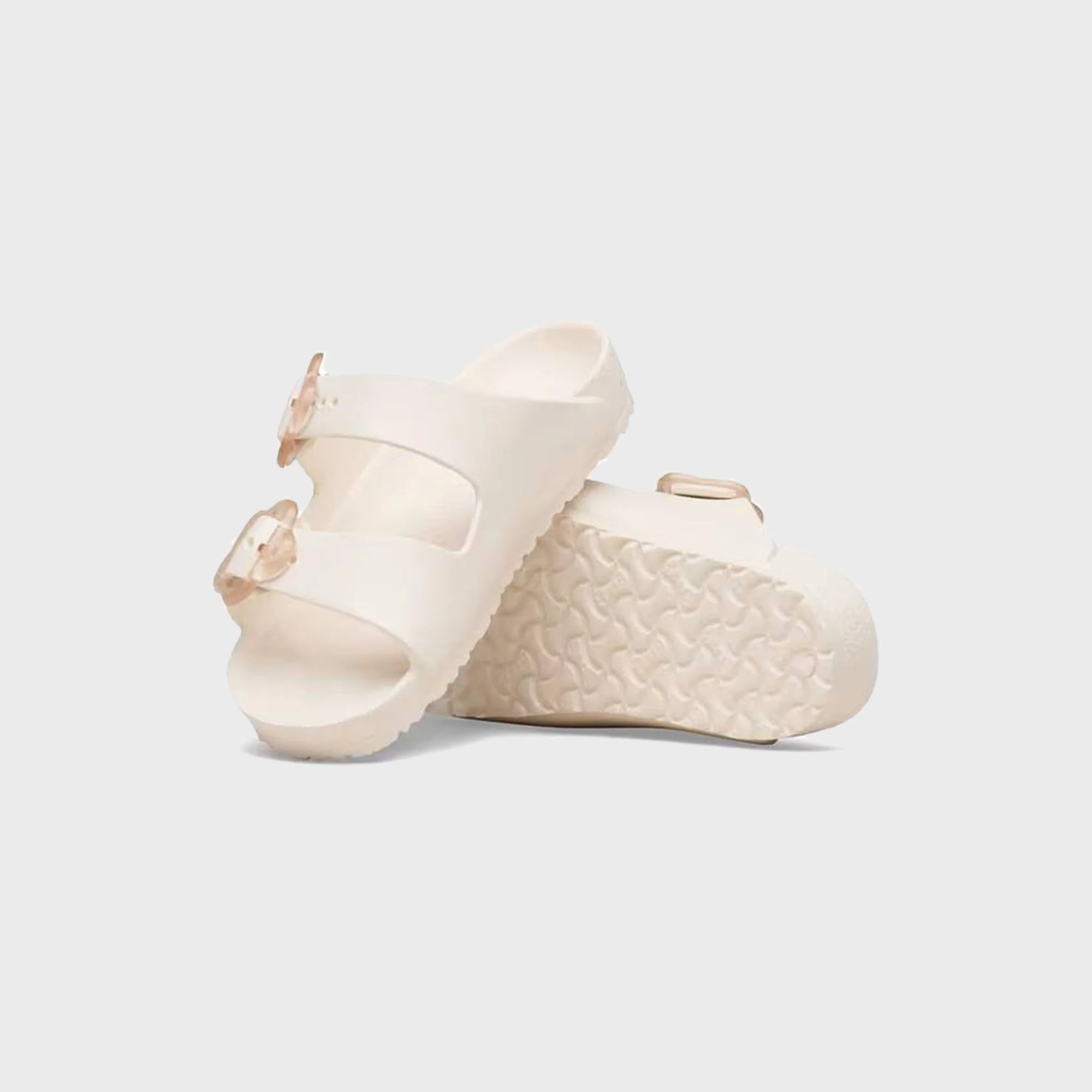 Birkenstock Kids Arizona EVA Flower Buckle - Eggshell - Image 4