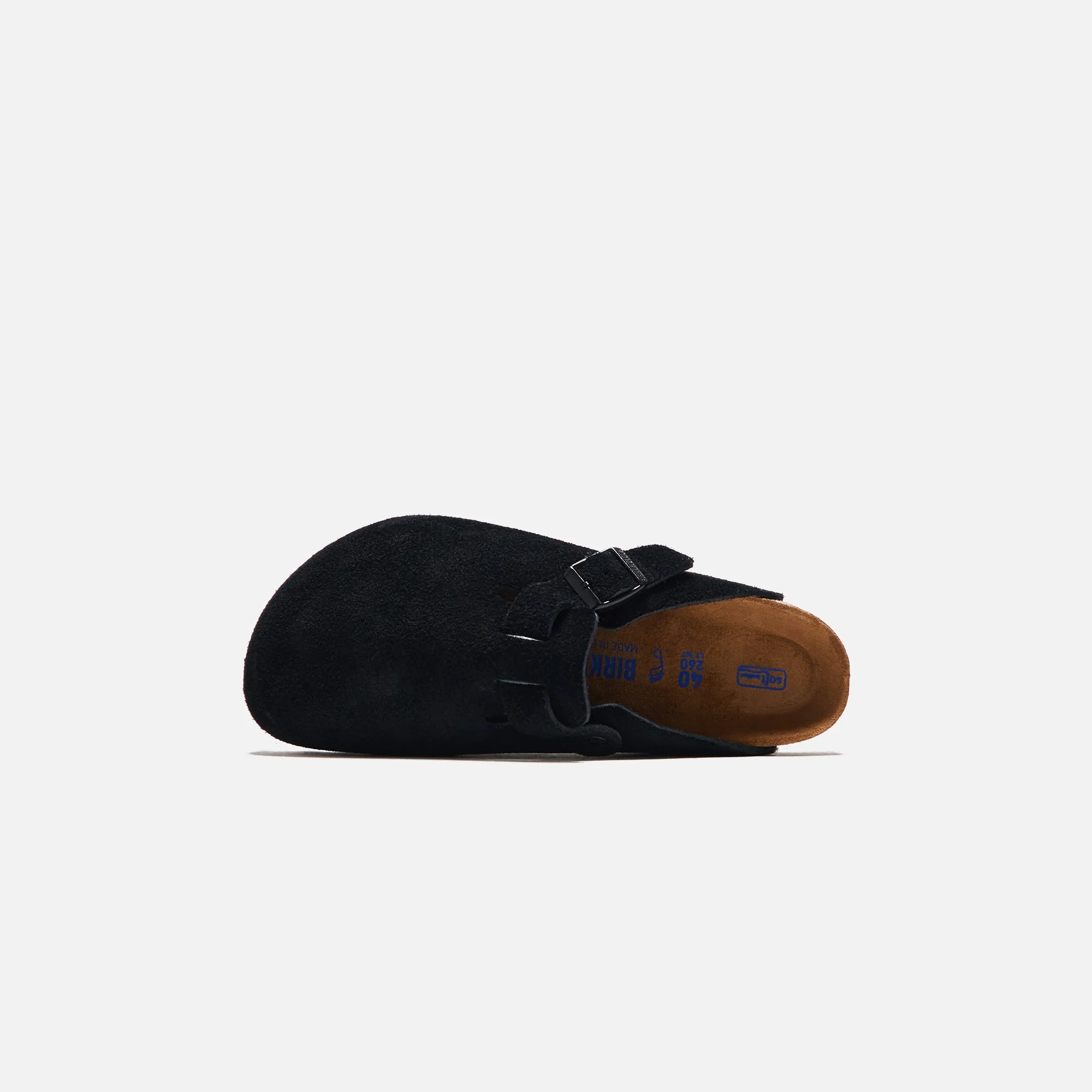 Birkenstock Boston Soft Footbed - Black Suede - Image 3