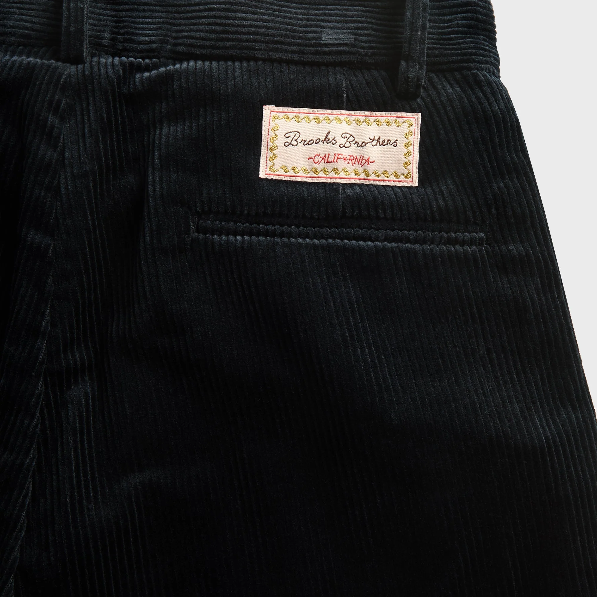 Brain Dead x Brooks Brothers California Pleated Corduroy Trouser - Midnight Blue - Image 3