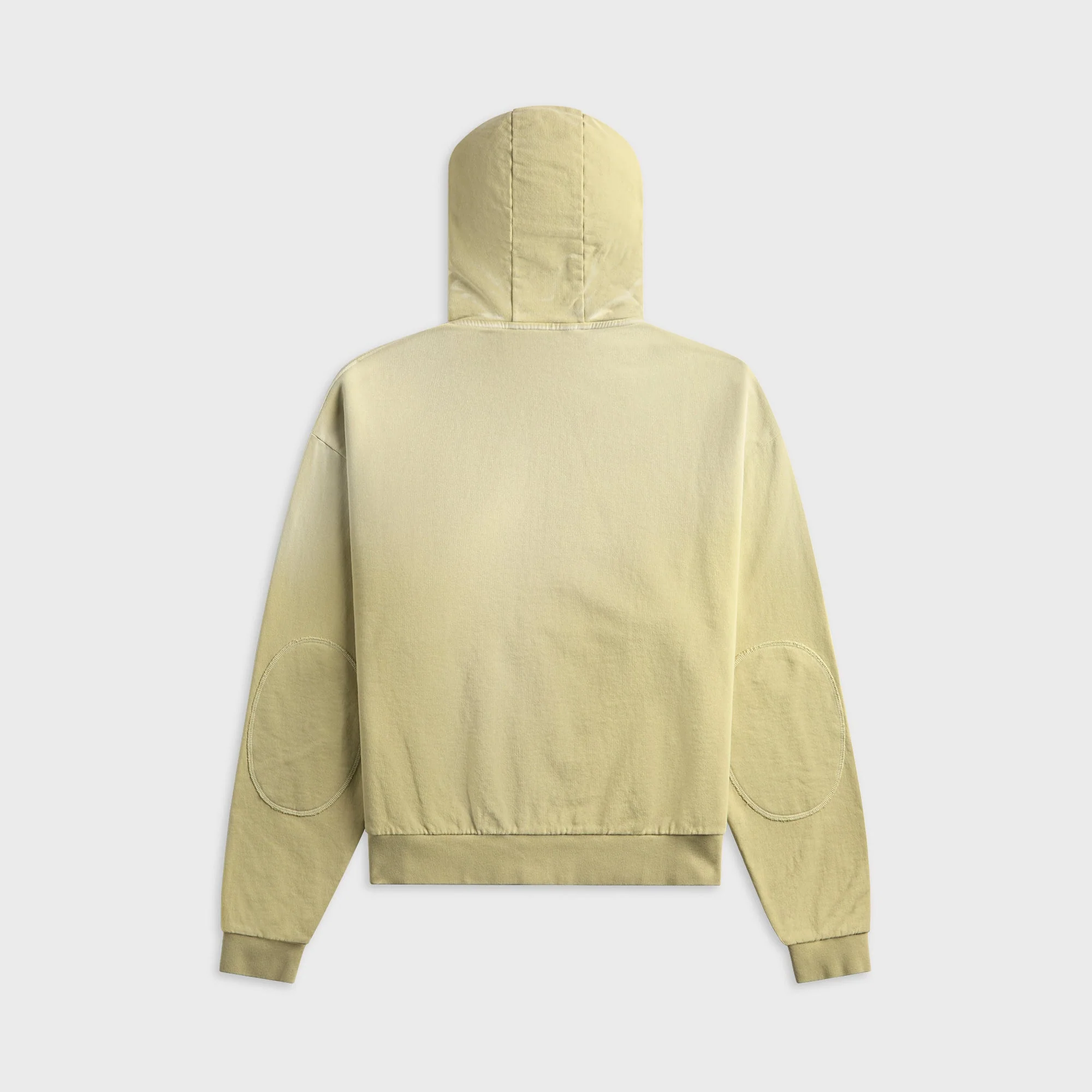 Brain Dead Padded Elbow Zip-Up Hoodie - Sand - Image 2