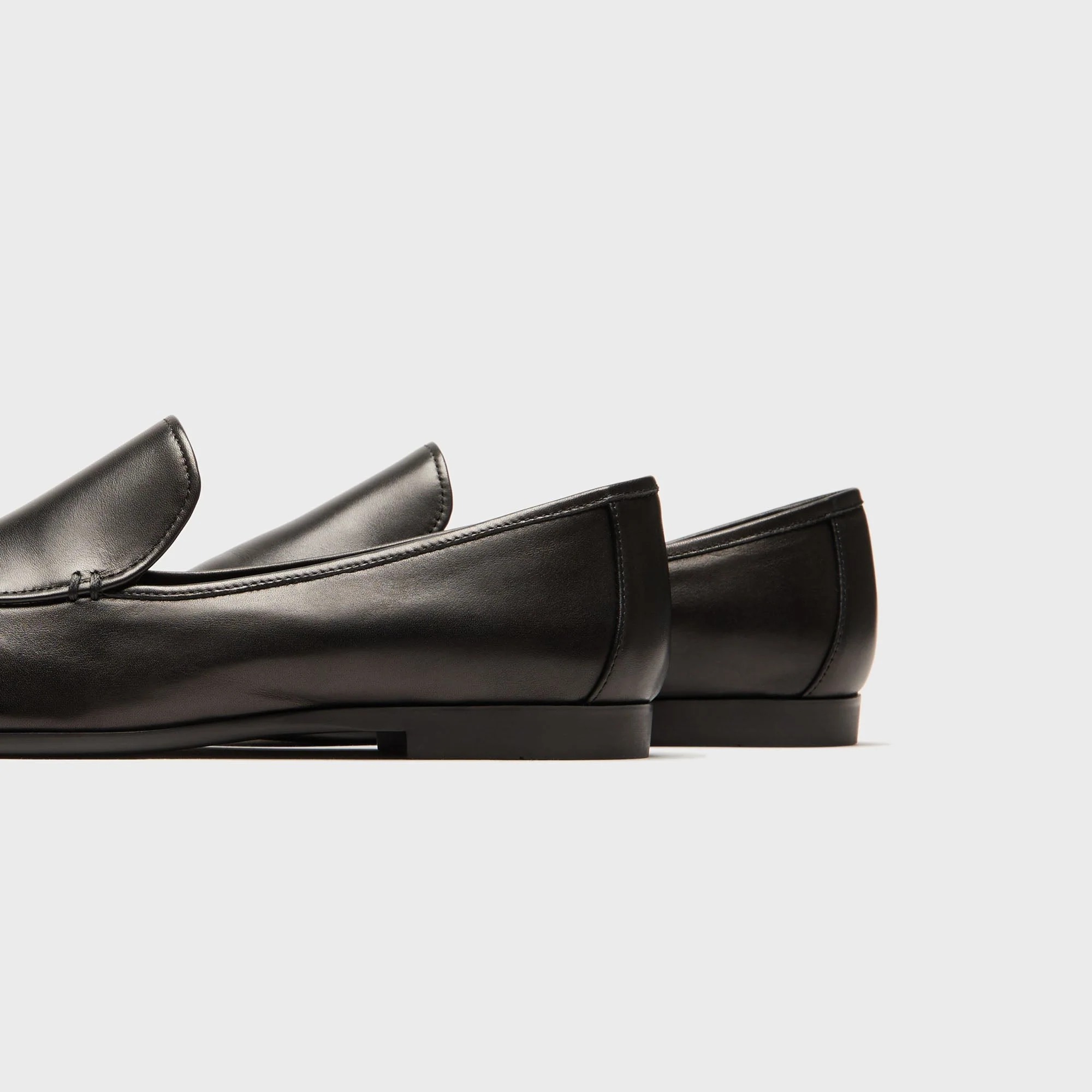 Black Suede Studio Allie Loafer - Black - Image 3