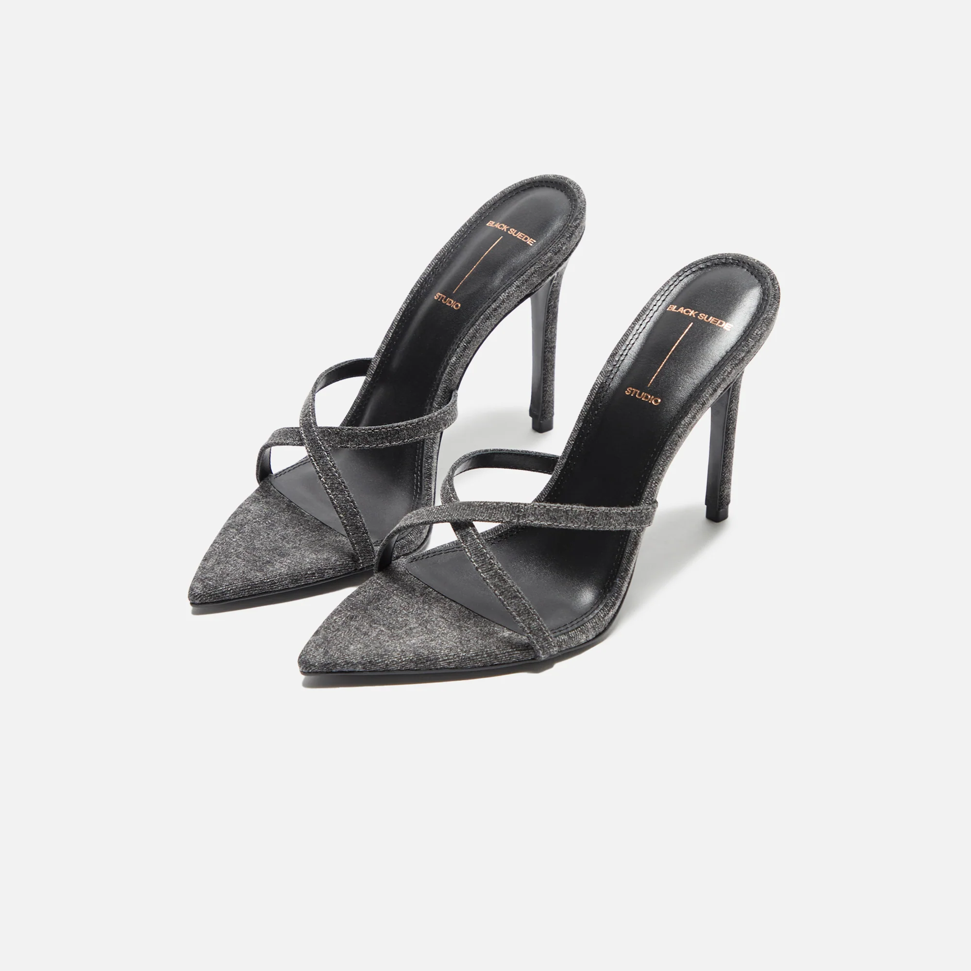 Black Suede Studio Arianna - Black Washed Denim - Image 6