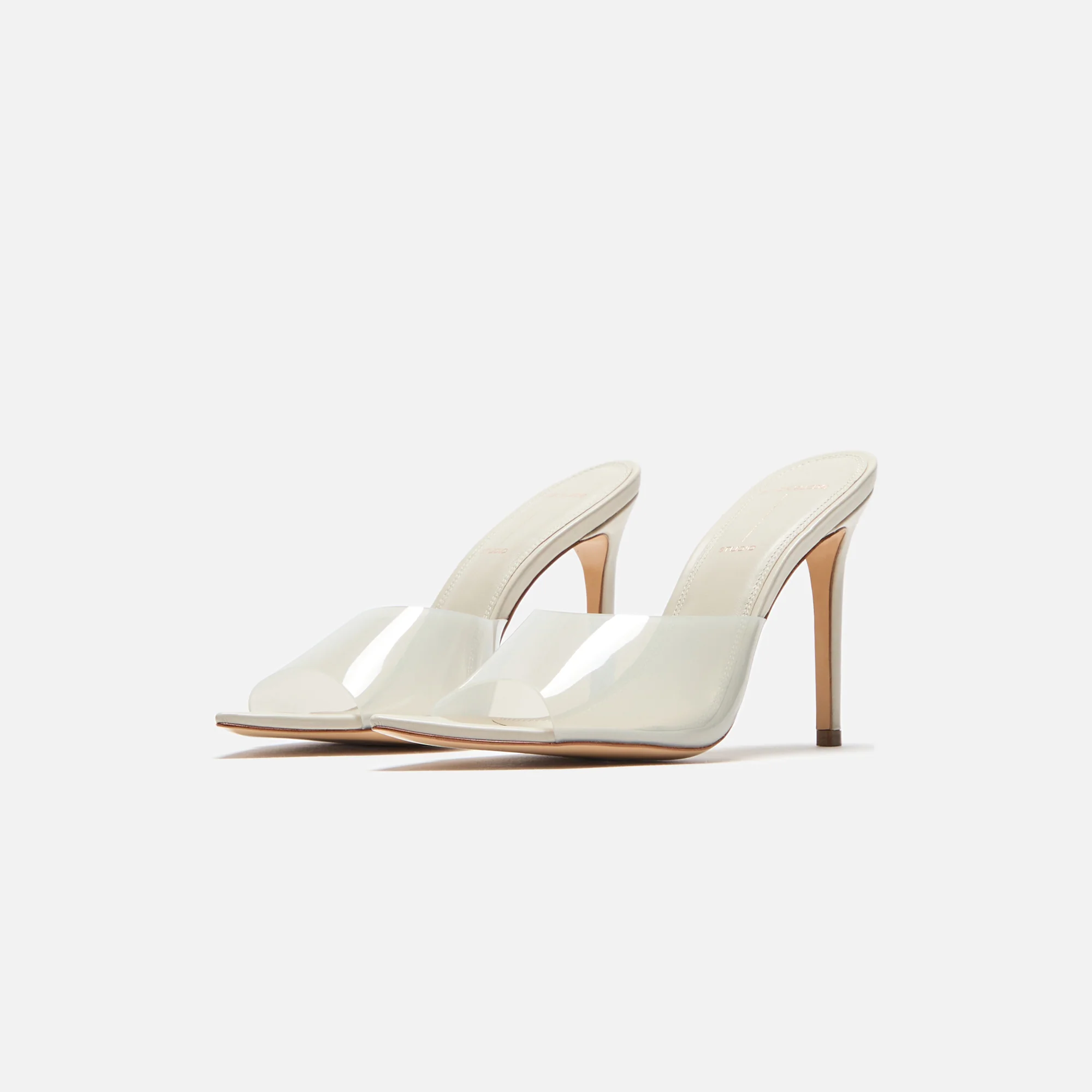 Black Suede Studio Bella Heel - Peyote Nappa / Matching PVC - Image 2