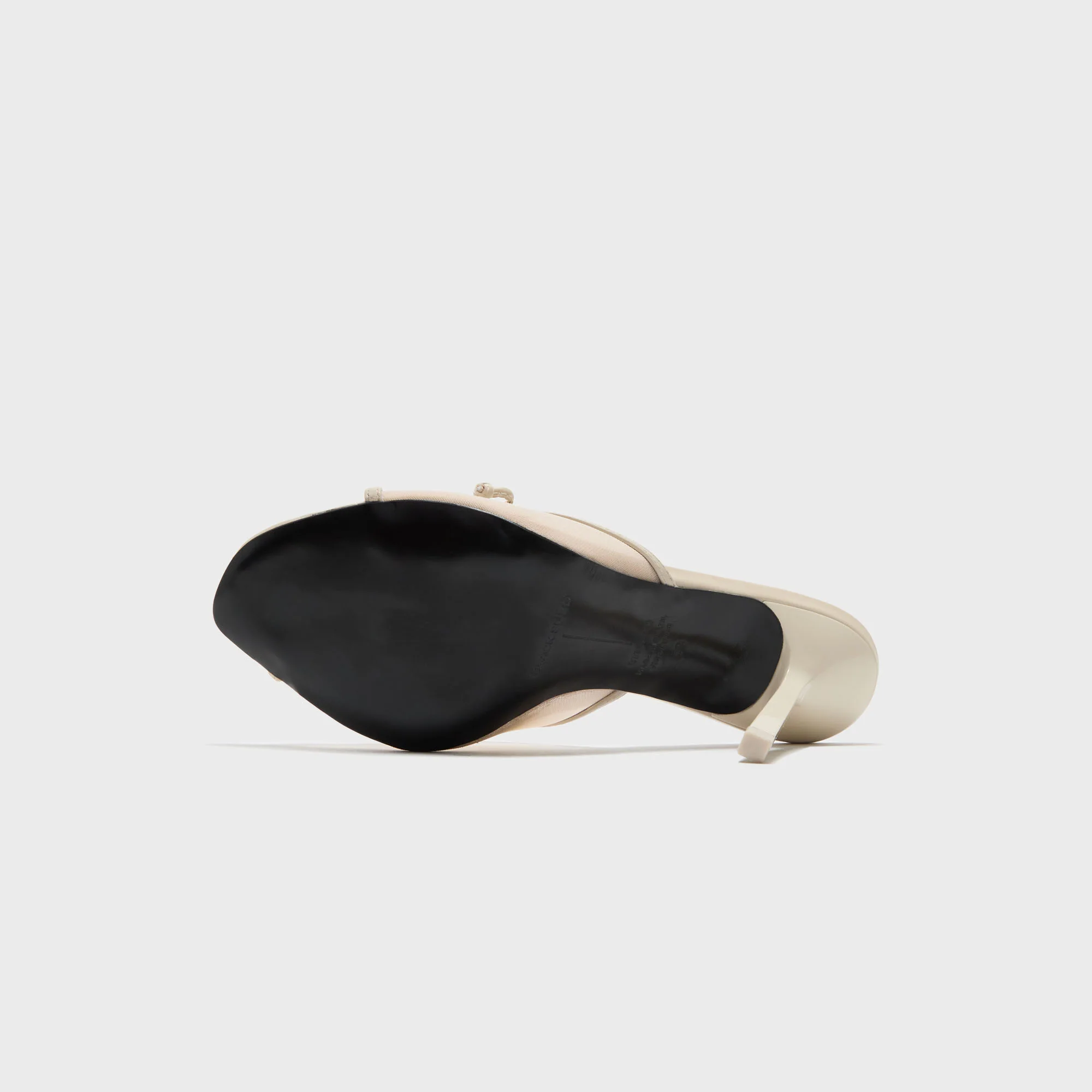 Black Suede Studio Luna 100 Slipper Mule - Swan Mesh - Image 5