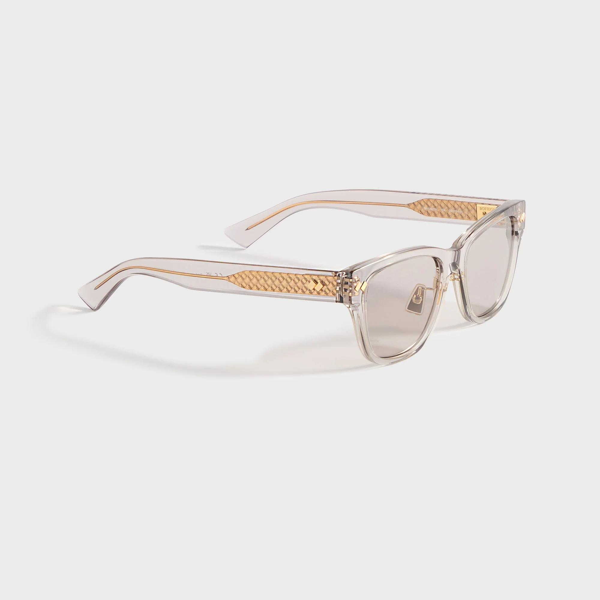 Bottega Veneta Square Sunglasses - Grey - Image 2