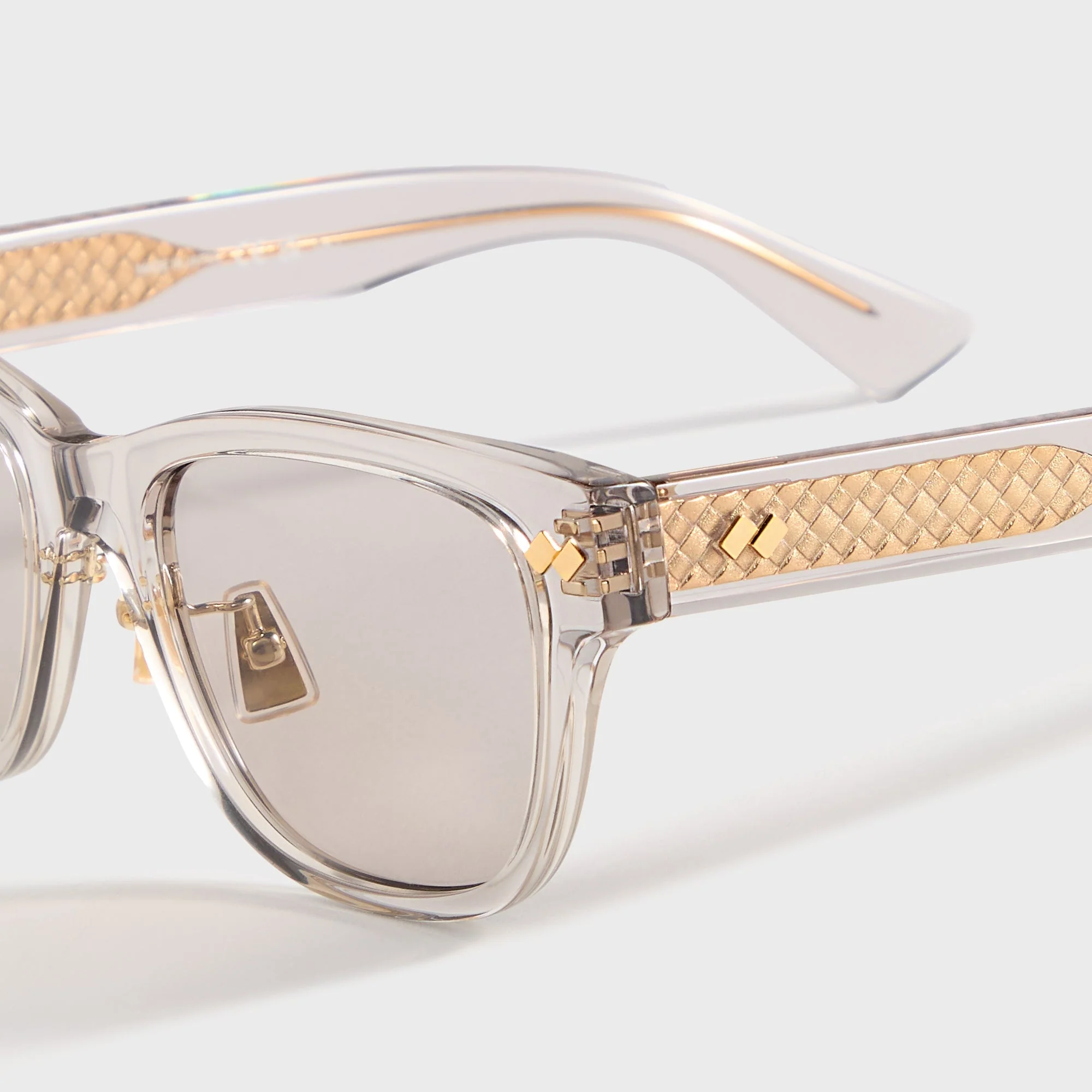 Bottega Veneta Square Sunglasses - Grey - Image 3