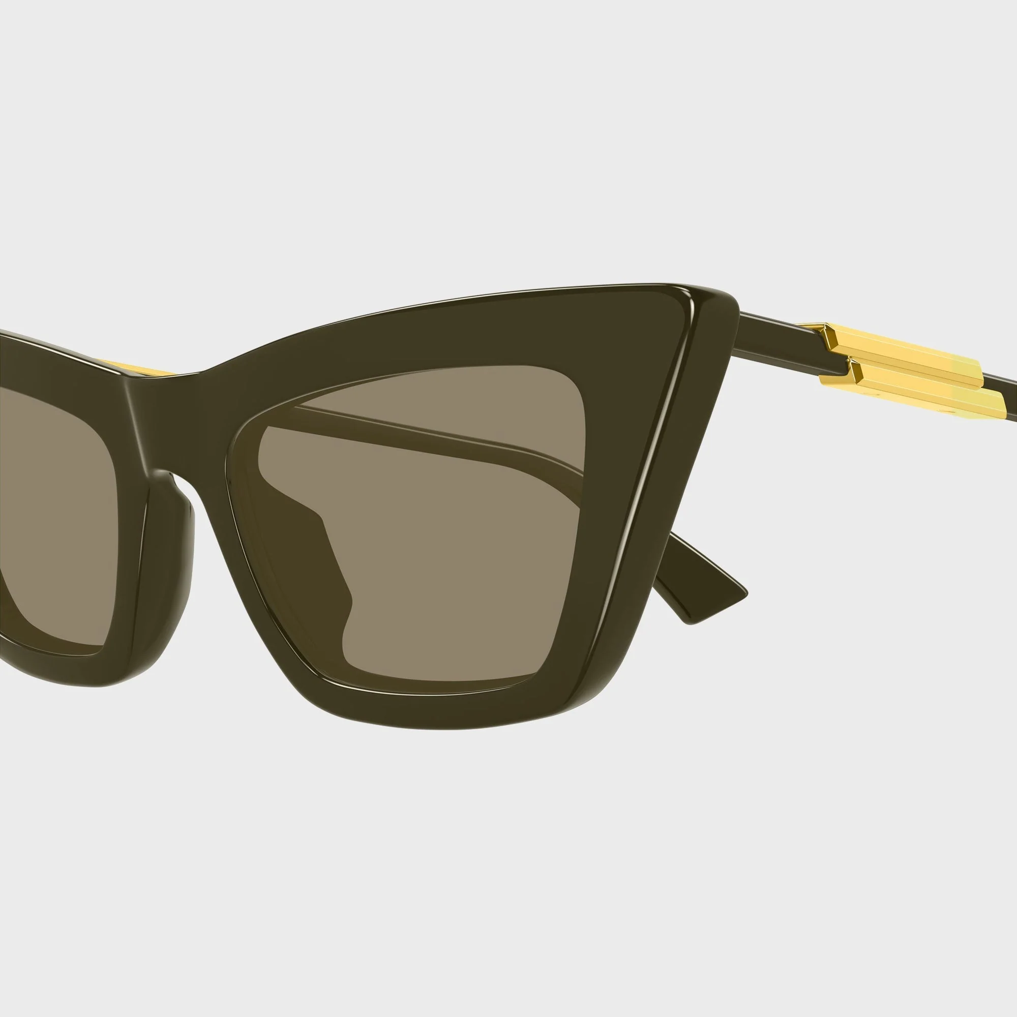 Bottega Veneta Cat-Eye Sunglasses - Green / Brown - Image 3