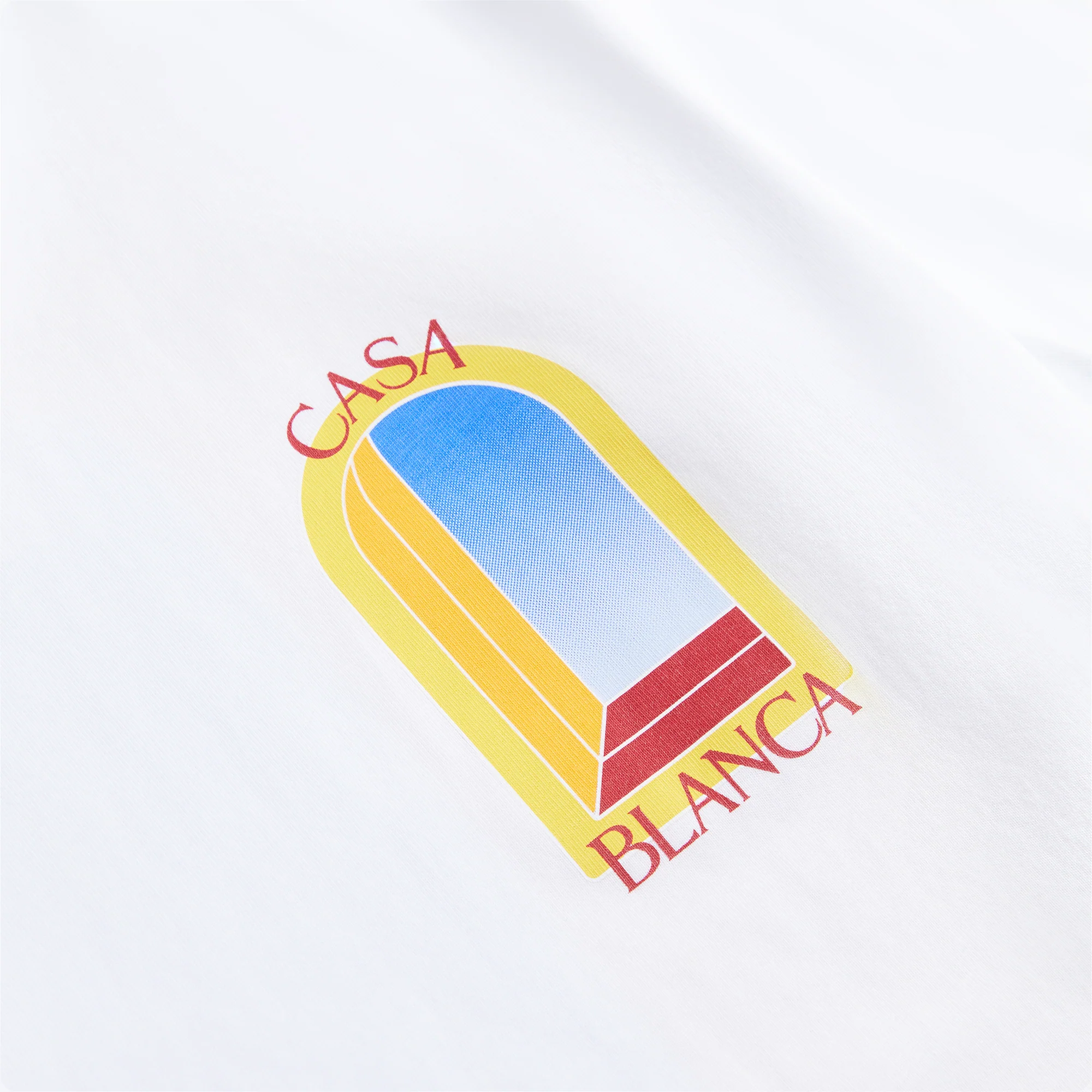 Casablanca Printed Tee in L'Arche De Jour - White - Image 3