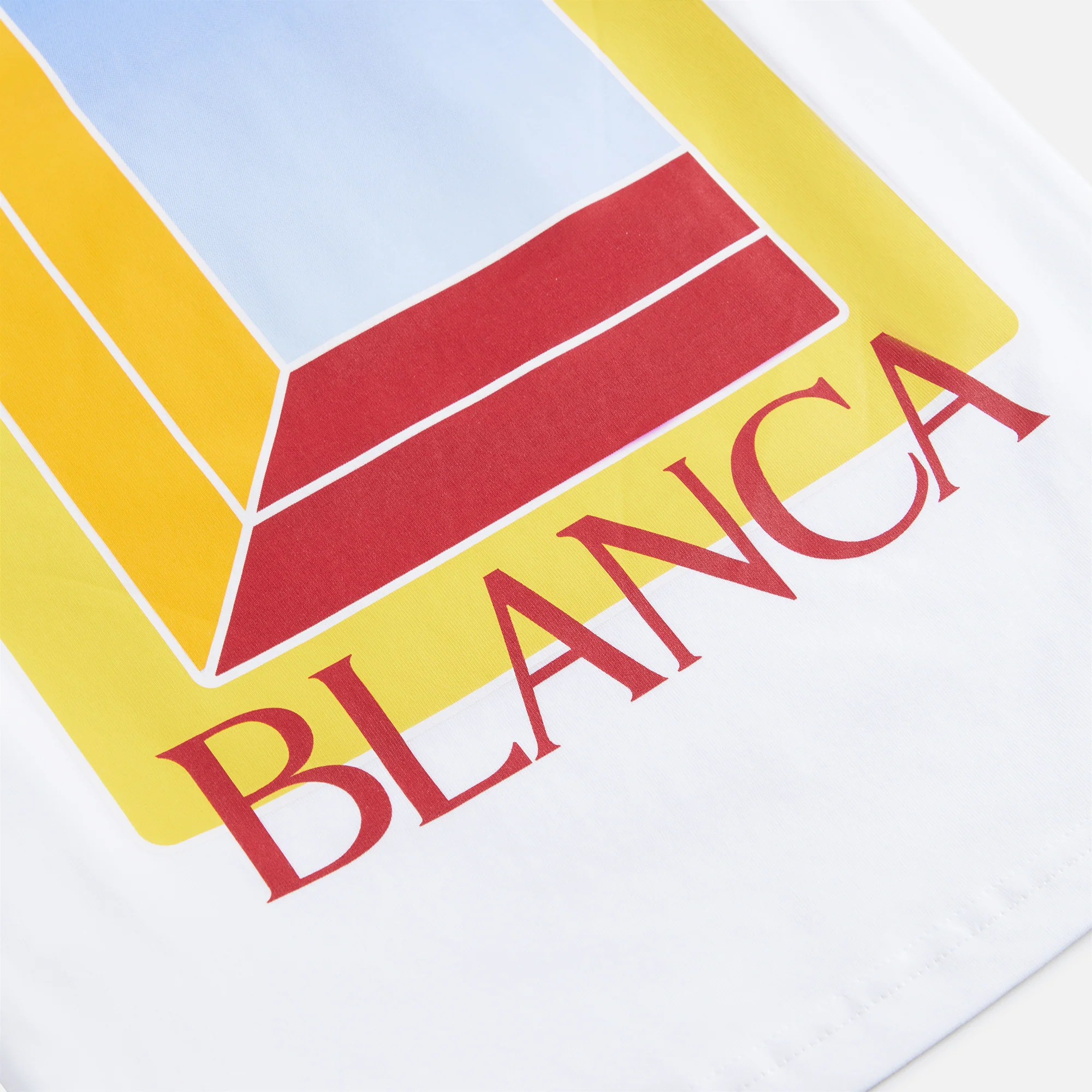 Casablanca Printed Tee in L'Arche De Jour - White - Image 5