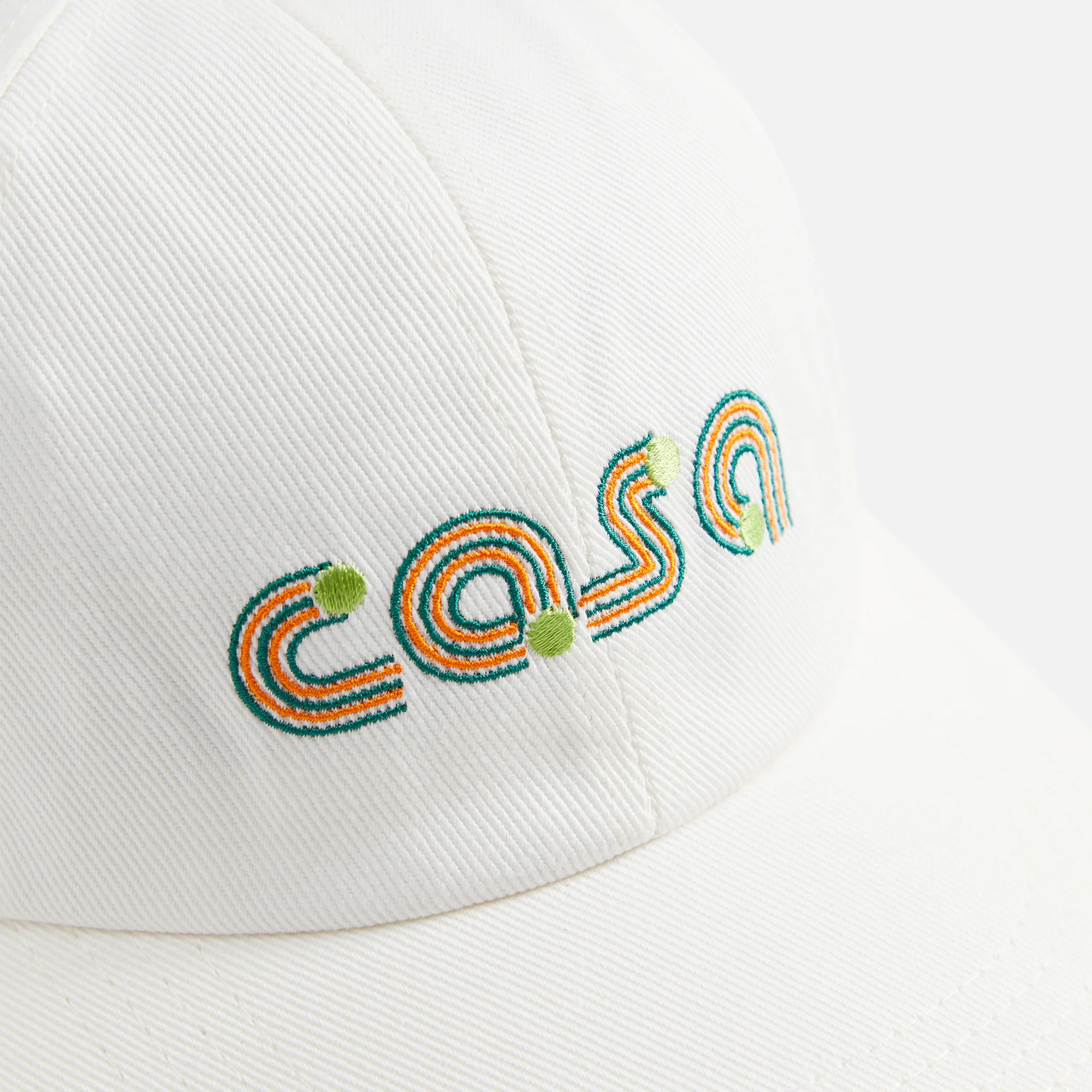 Casablanca Jeu De Tennis Embroidered Cap - White - Image 4