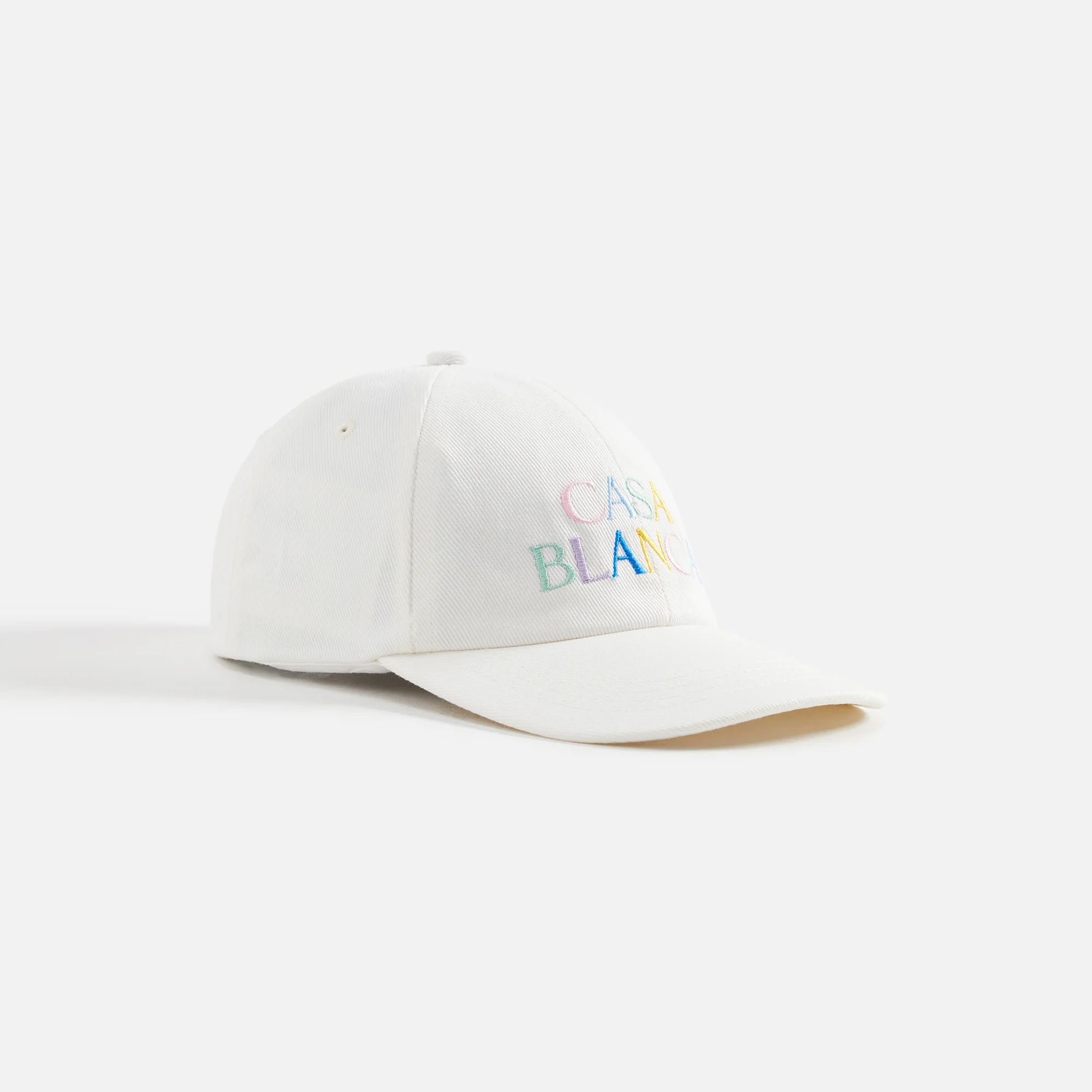 Casablanca Stacked Logo Embroidered Cap - White - Image 2