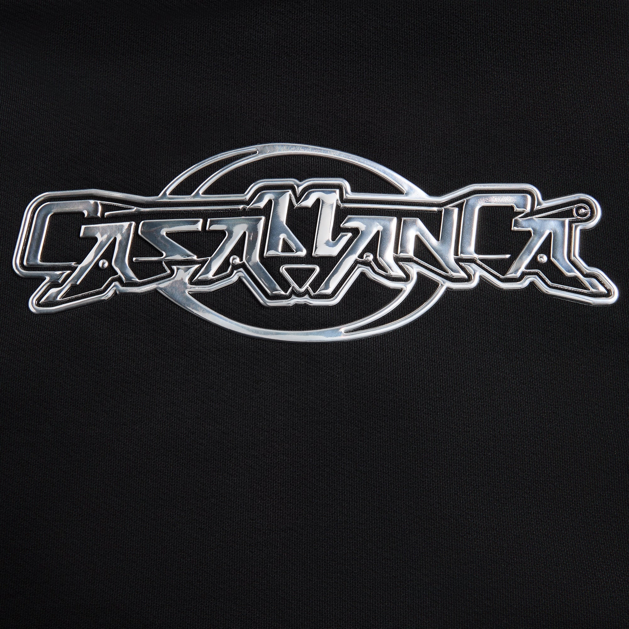 Casablanca Casa Chrome Full Zip Hoodie - Black - Image 3