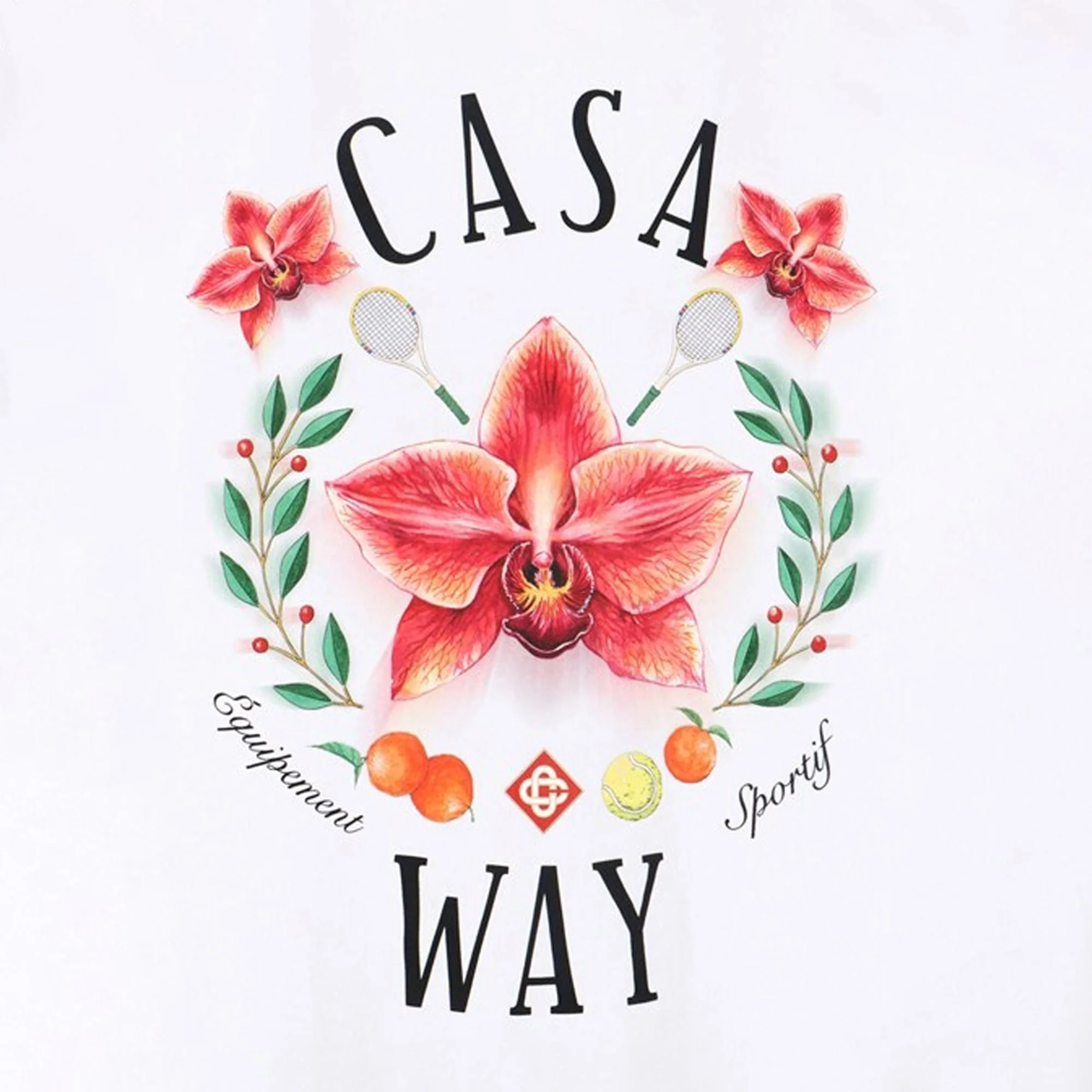 Casablanca Casa Way Orchid Classic Tee - Bright White - Image 3