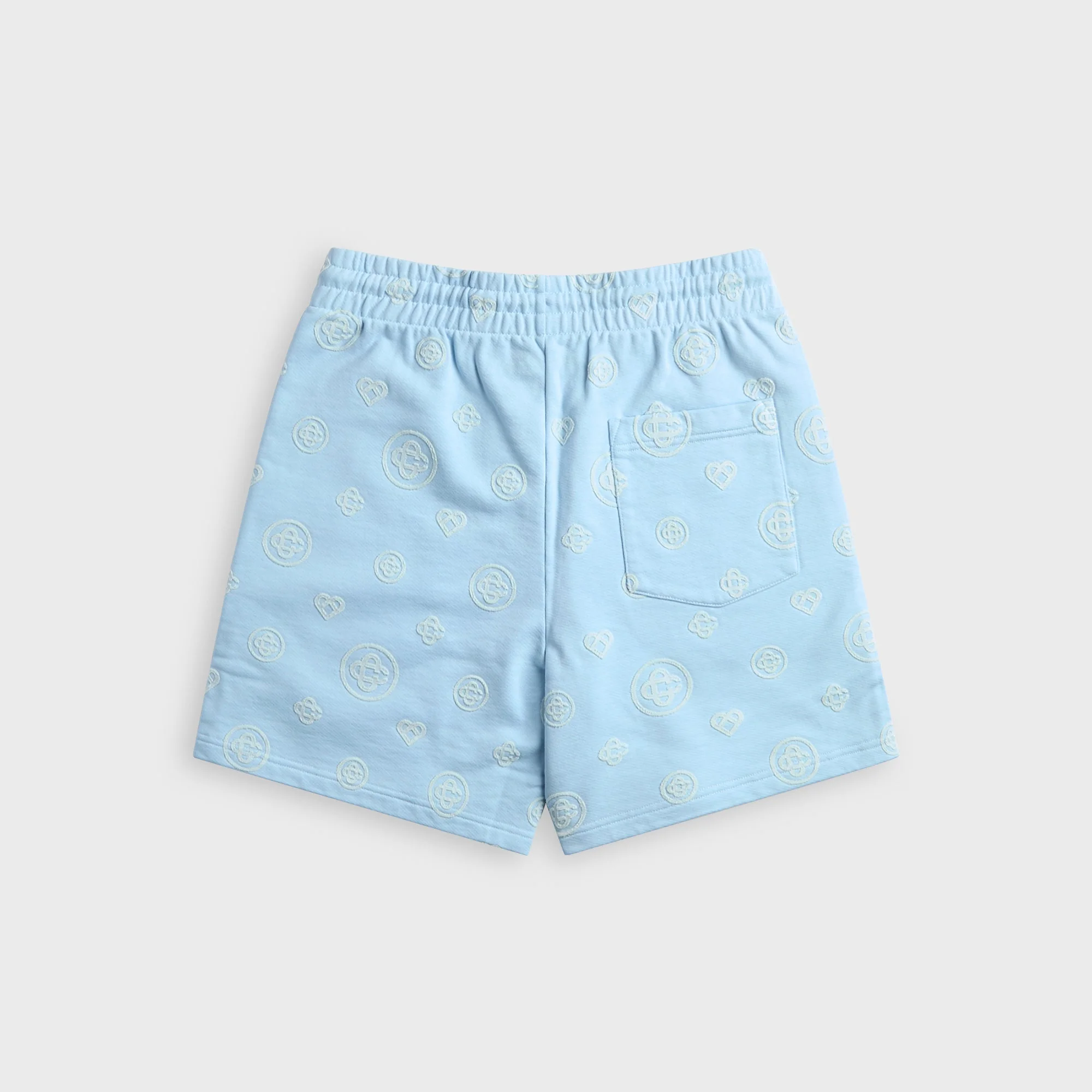Casablanca Applique Monogram Sweatshort - Blue - Image 2