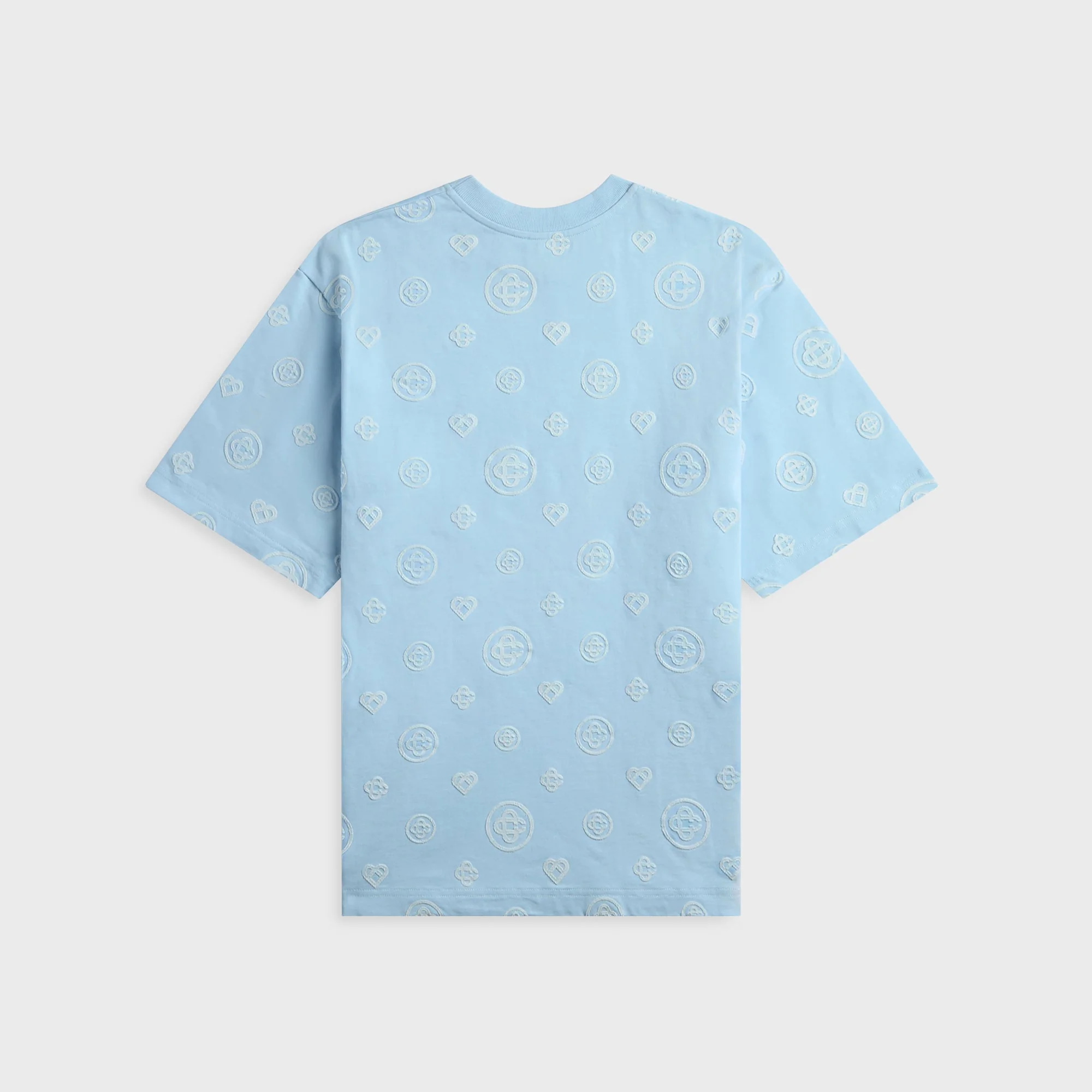 Casablanca Applique Monogram Oversized Short Sleeve Tee - White - Image 2