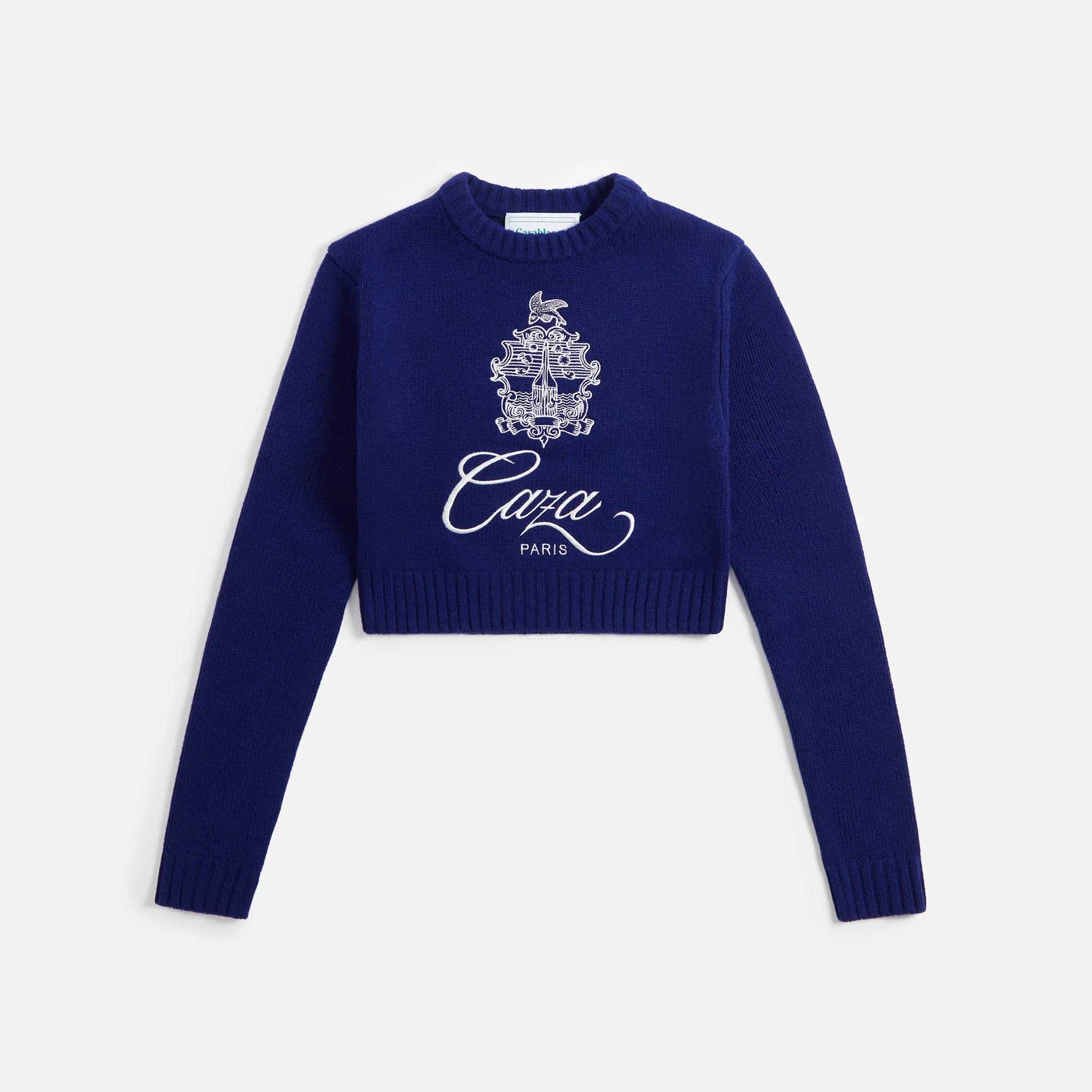 Casablanca Embleme De Caza Crewneck Sweater - Navy