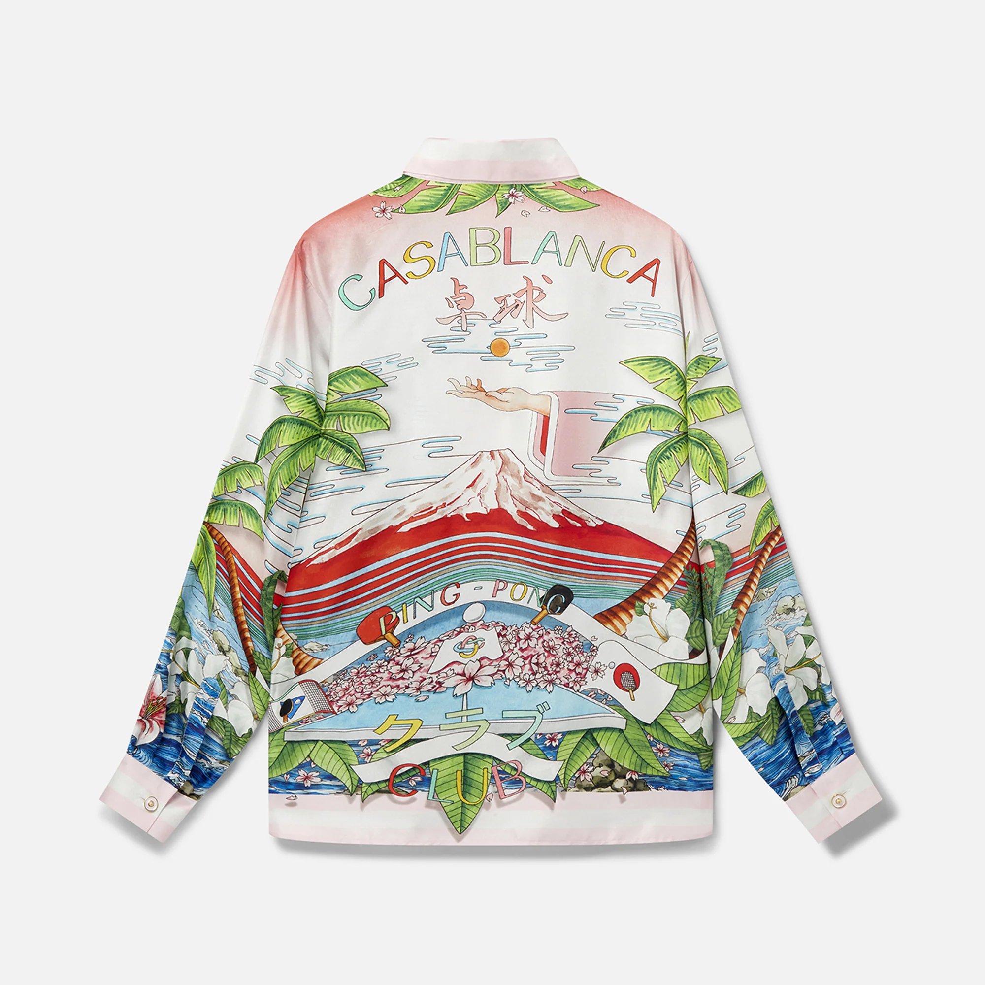 Casablanca Printed Classic Silk Shirt - Table Tennis Club - Image 2