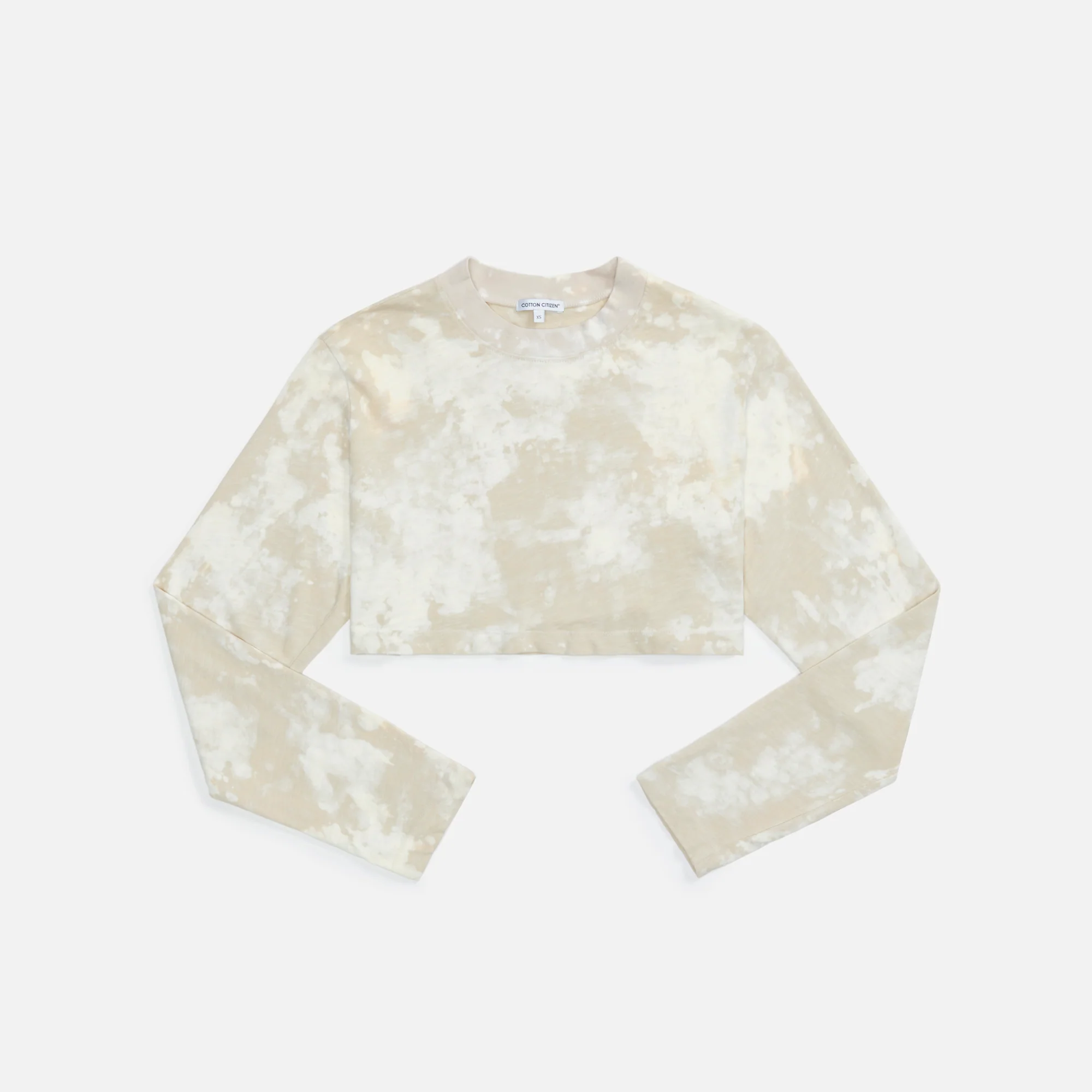 Cotton Citizen Tokyo Crop L/S - Oatmeal Splatter