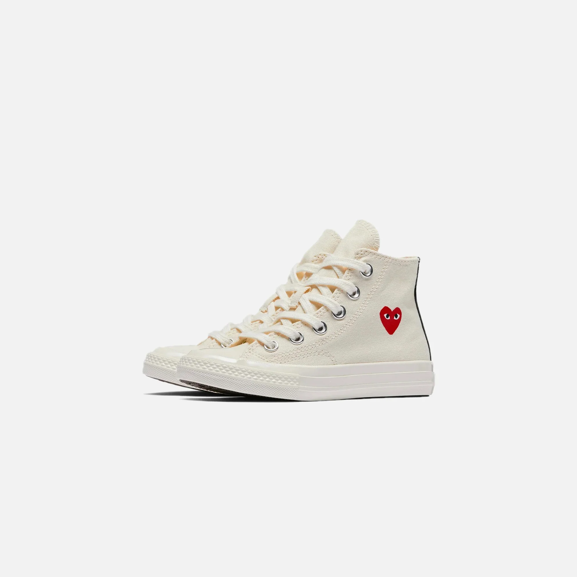 Comme Des Garçons Play x Converse Kids Chuck 70 High Top - Beige - Image 2