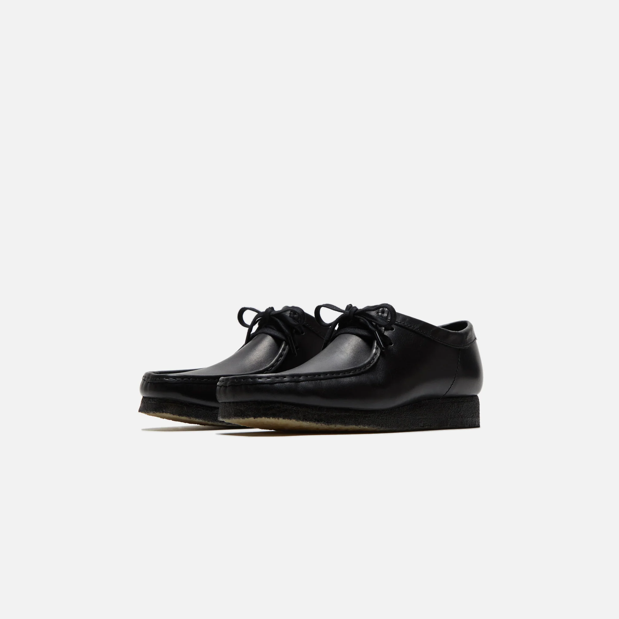 Clarks Wallabee - Black Leather - Image 2