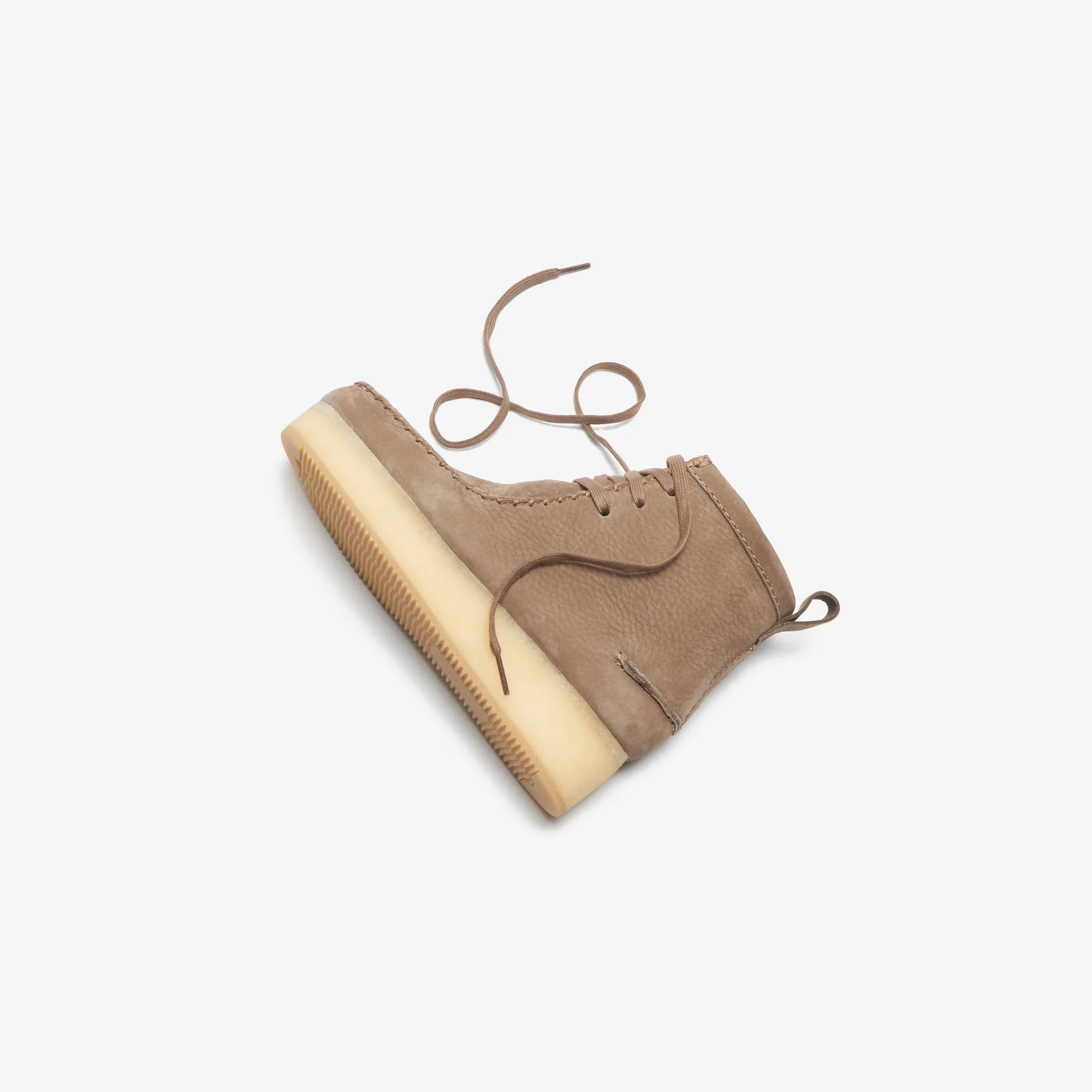 Clarks Wmns Wallabee Craft Light Tan - Nubuck - Image 4