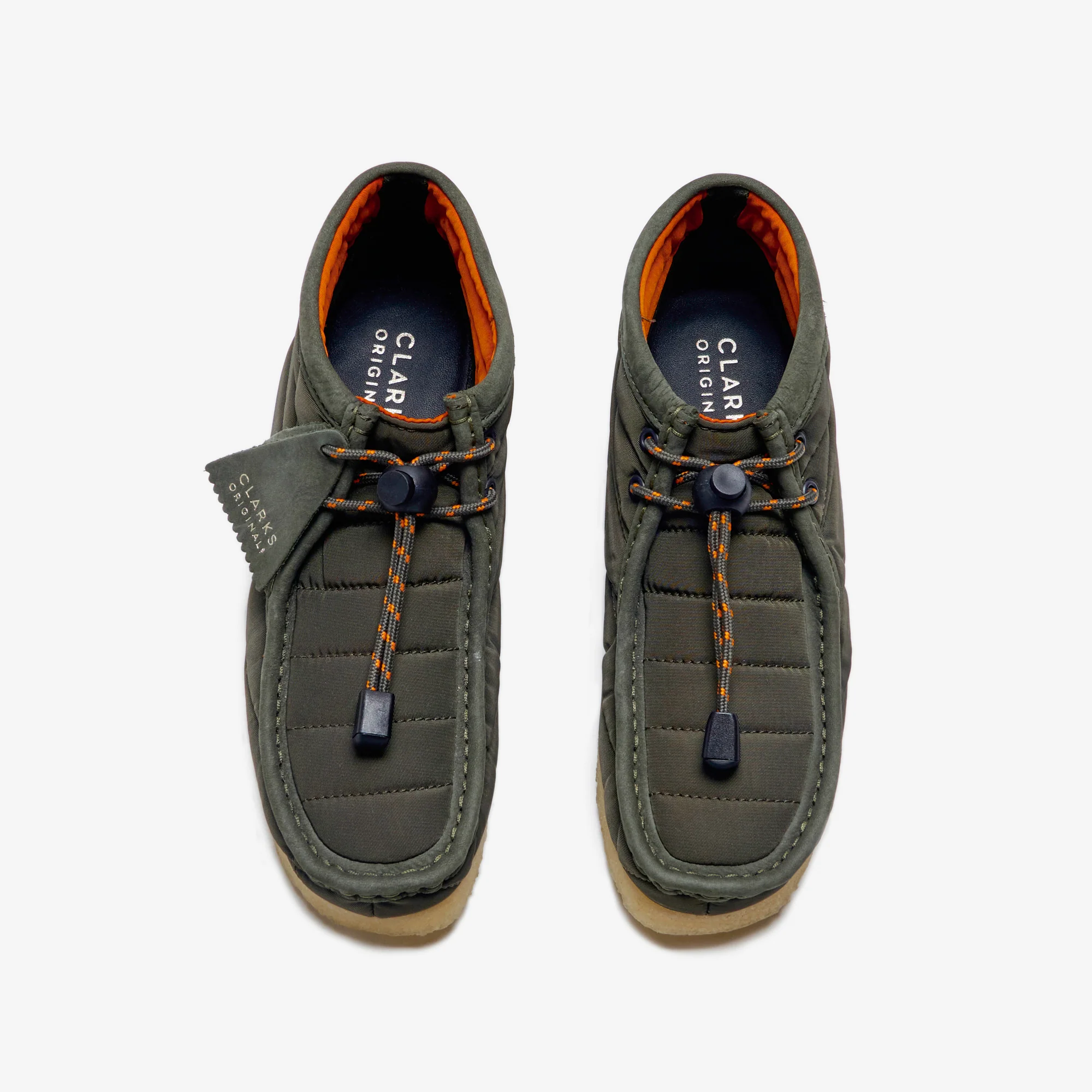 Clarks Wallabee Boot - Khaki Quilted - Image 4