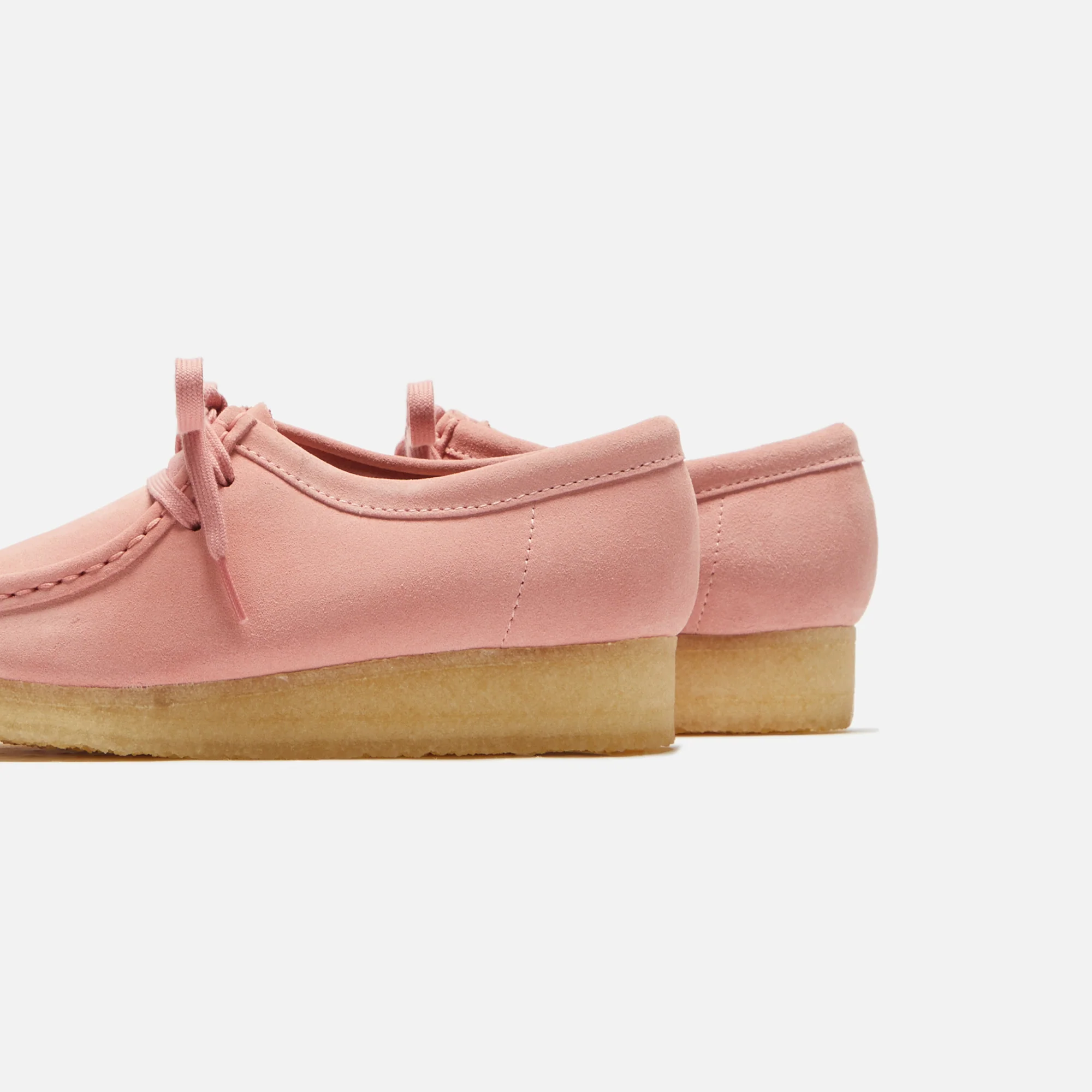 Clarks WMNS Wallabee - Blush Pink Suede - Image 3