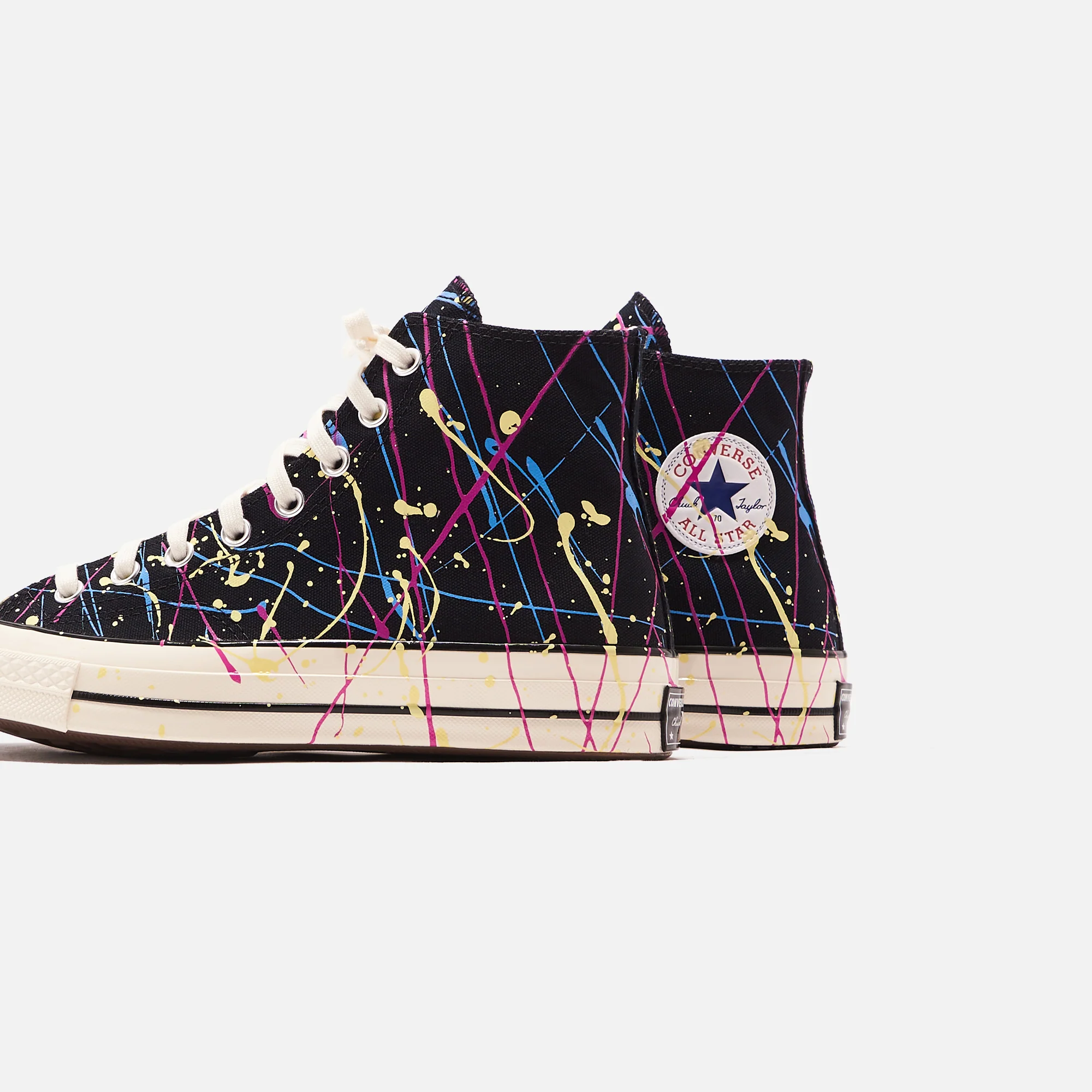 Converse Chuck 70 High - Black / Hyper Magenta / Egret - Image 4