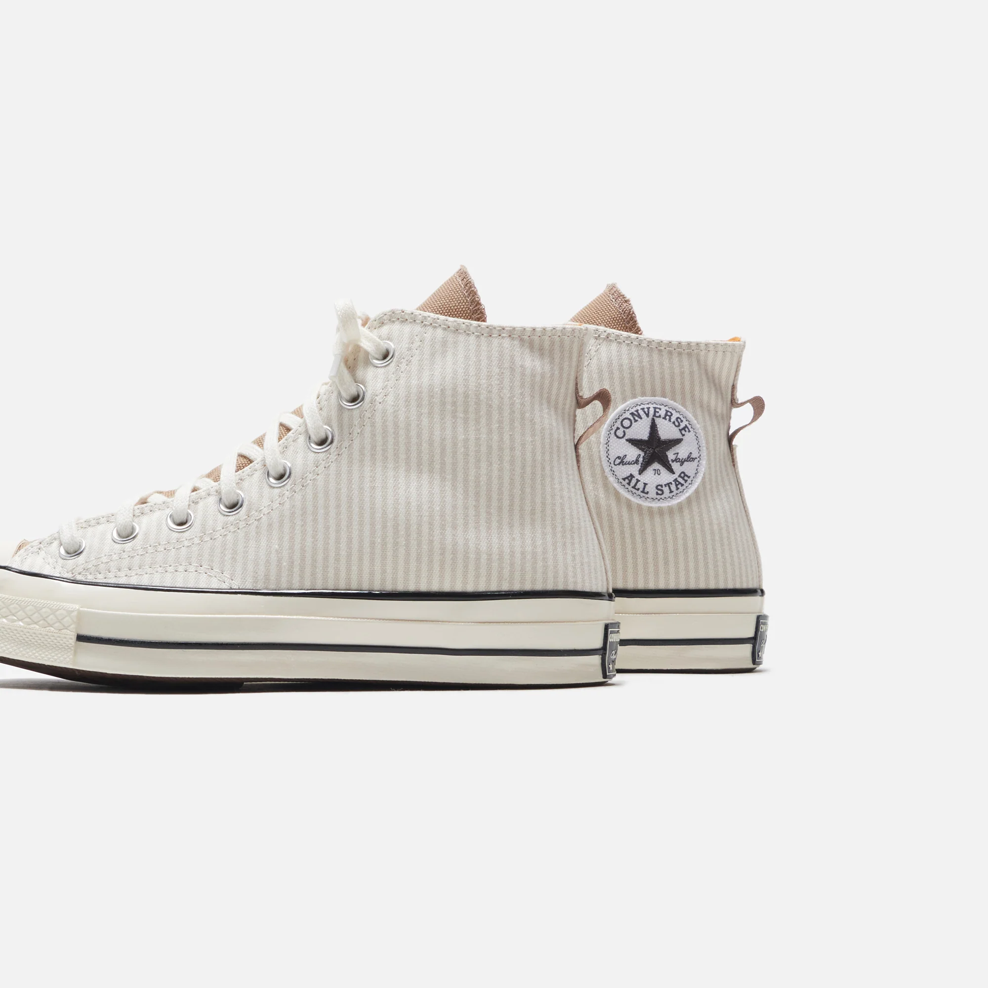 Converse Chuck 70 Hickory Stripe Desert - Sand / Egret - Image 3
