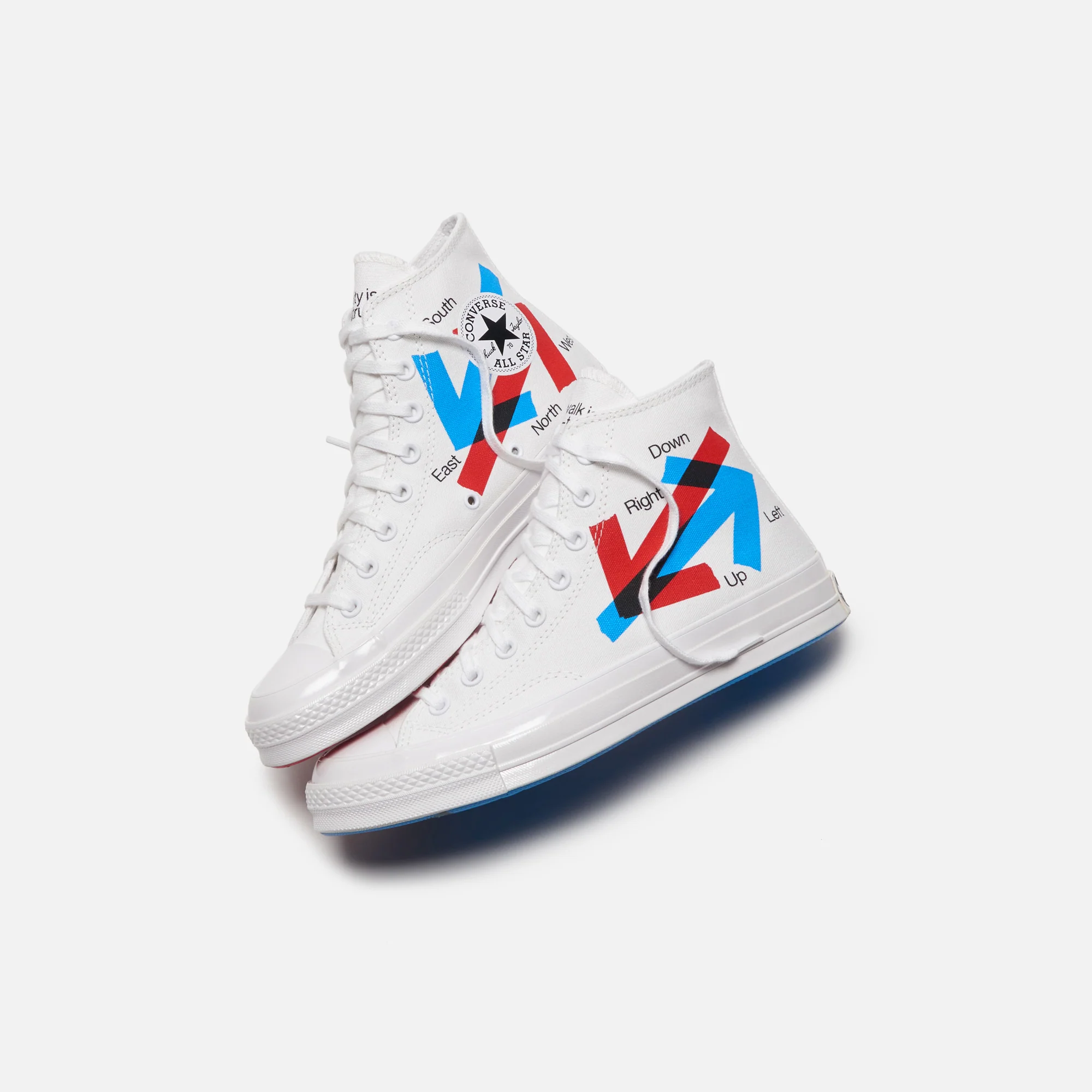 Converse x Patta Chuck 70 - White / Red / Blue - Image 4