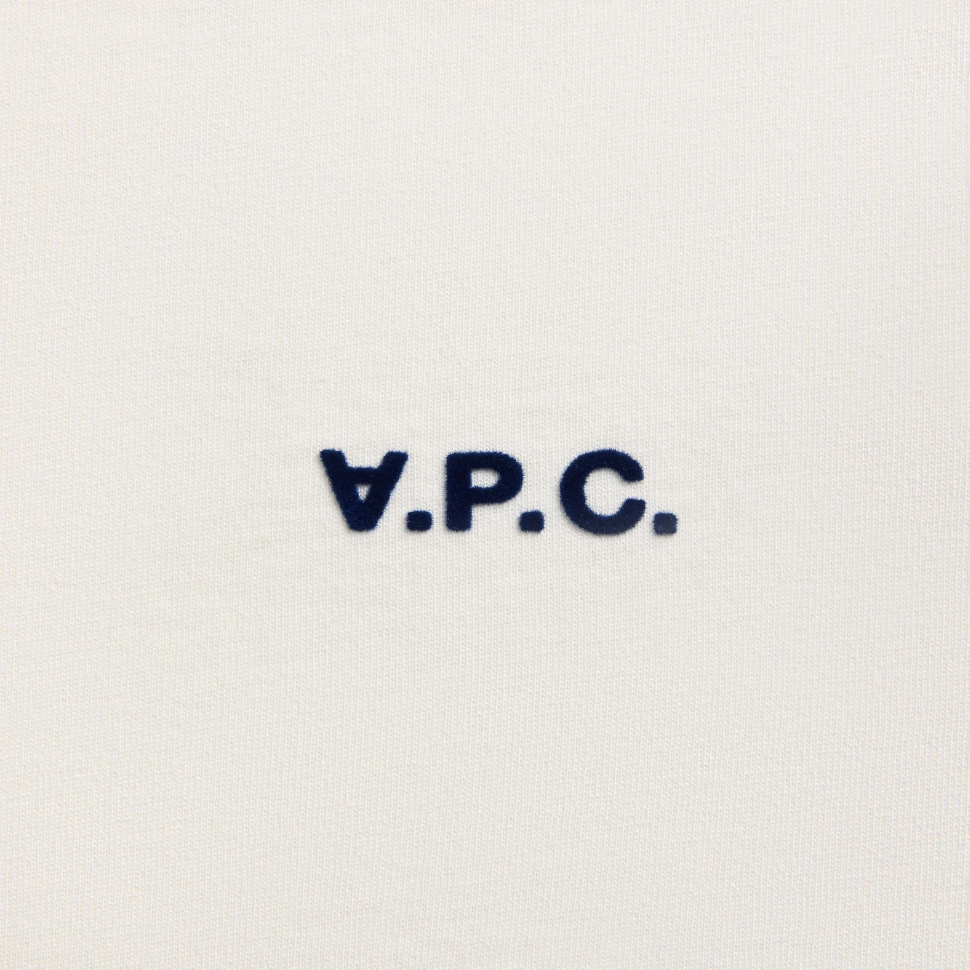 A.P.C. Tee Boxy Petit VPC - White / Dark Navy - Image 3