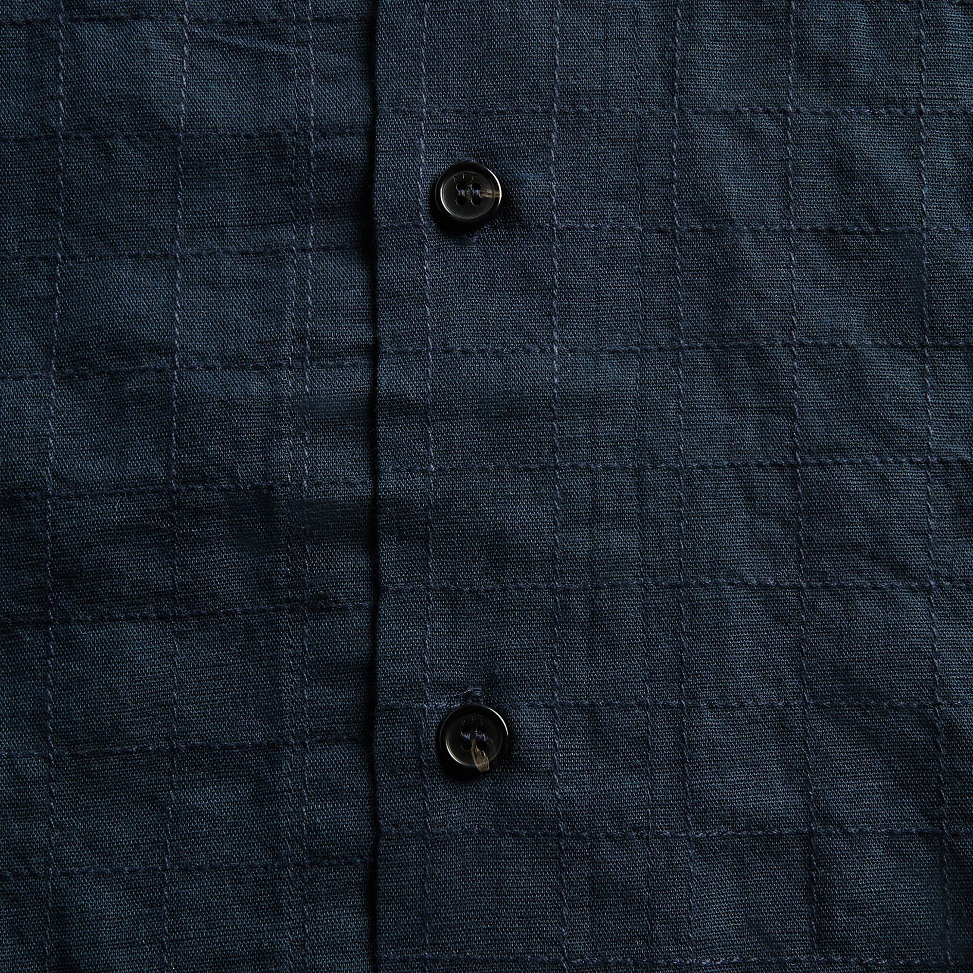 A.P.C. Chemise Patchwork Shirt - Indigo Blue - Image 3