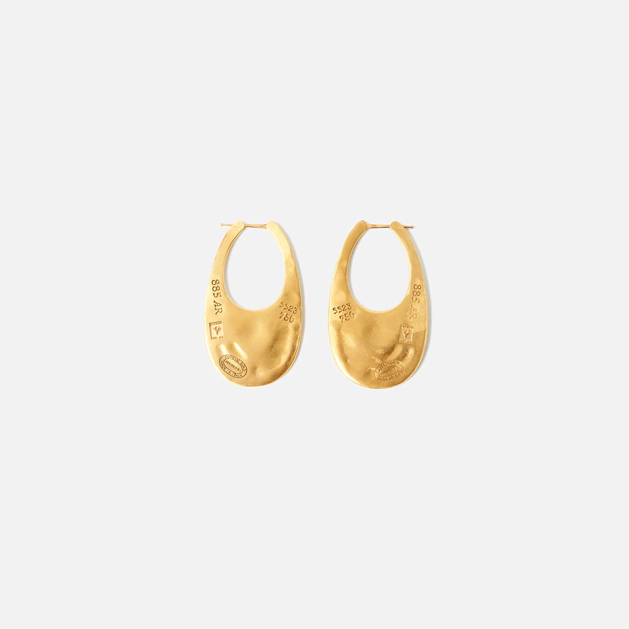 Coperni Medium Swipe Earring - Gold - Image 2