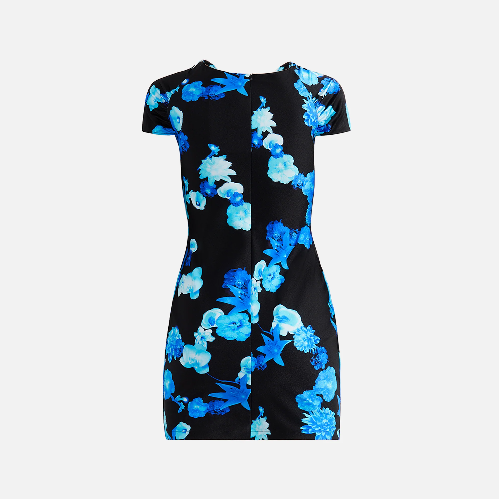Coperni Cut Out Jersey Dress - Blue Black - Image 2