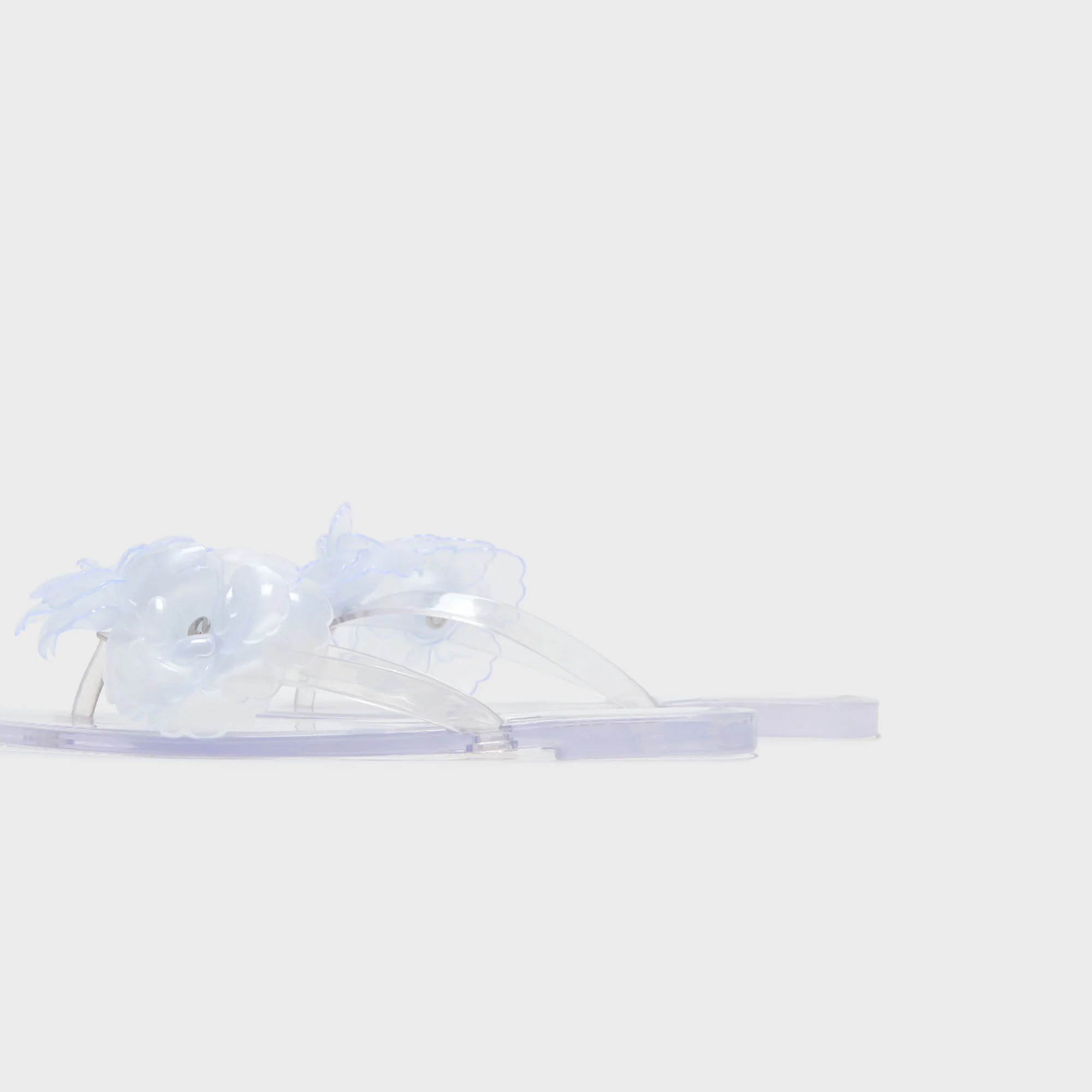 Coperni Silicone Flower Flat Sandals - Clear - Image 3