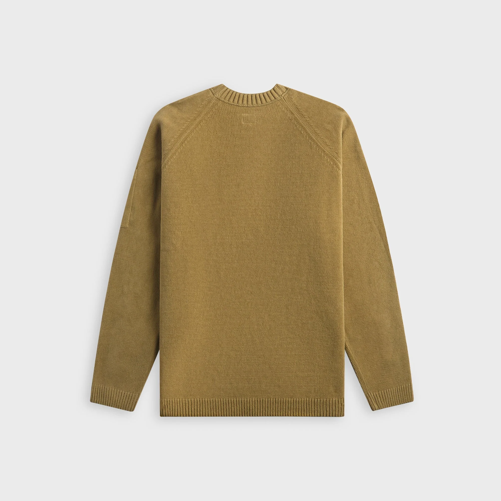 C.P. Company Cotton Chenille Crewneck Lens Sweater - Dried Herb - Image 2
