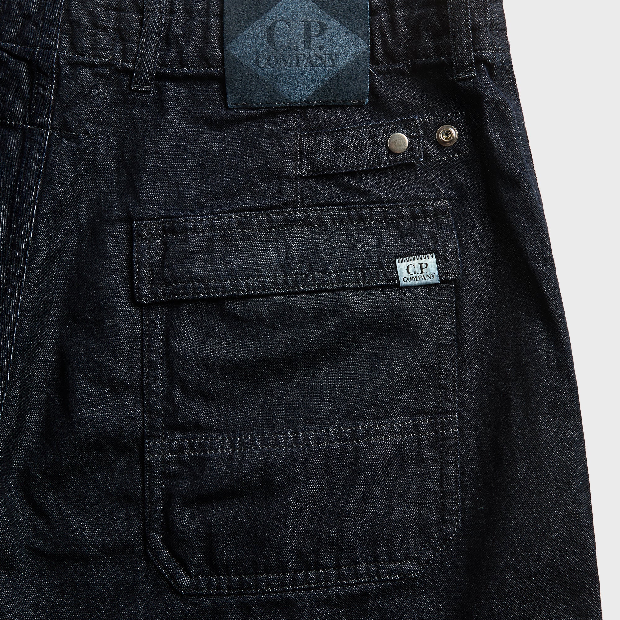 C.P. Company 3/1 Denim Short - Denim Blue - Image 3