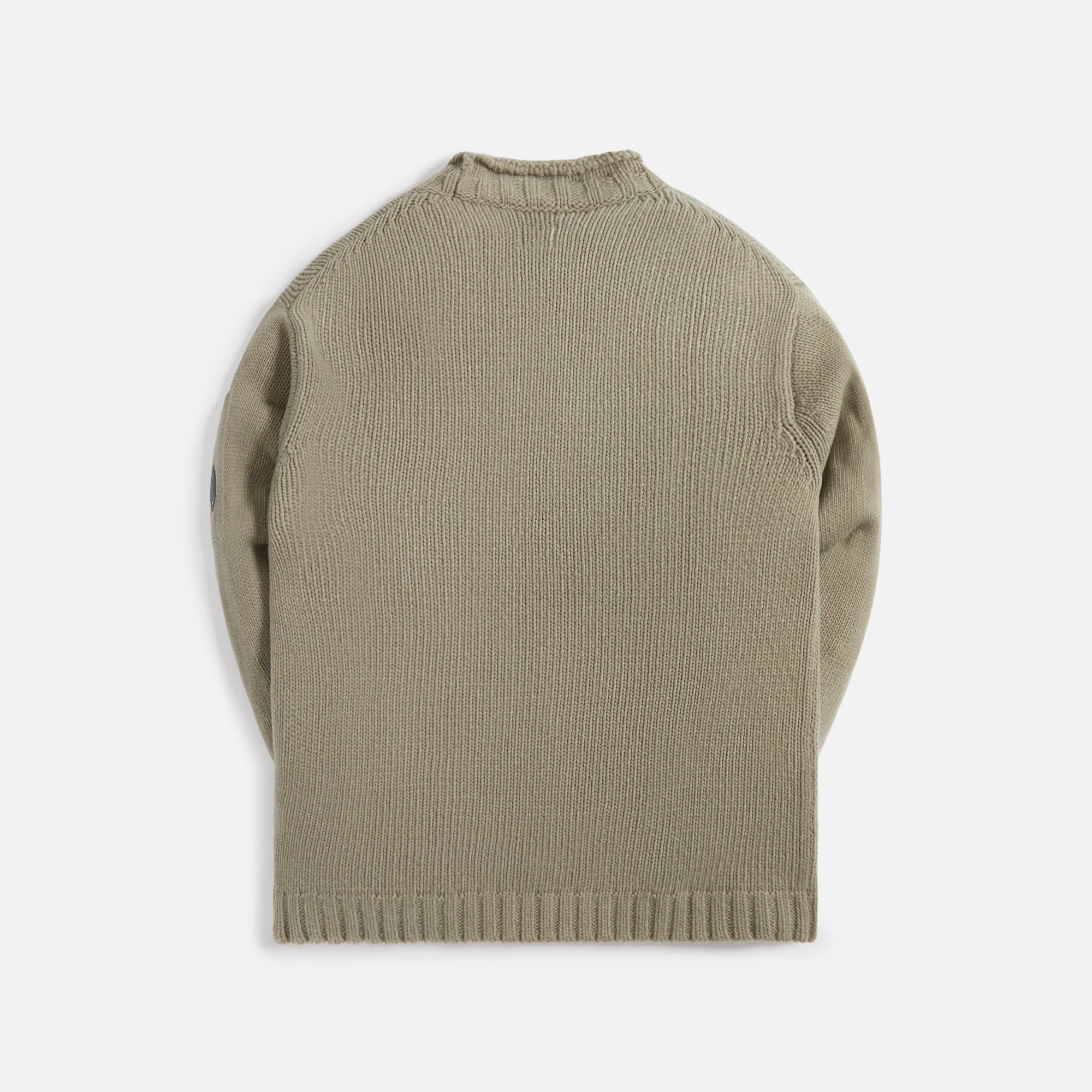 C.P. Company Lambswool Lens Jumper - Silver Sage - Image 2
