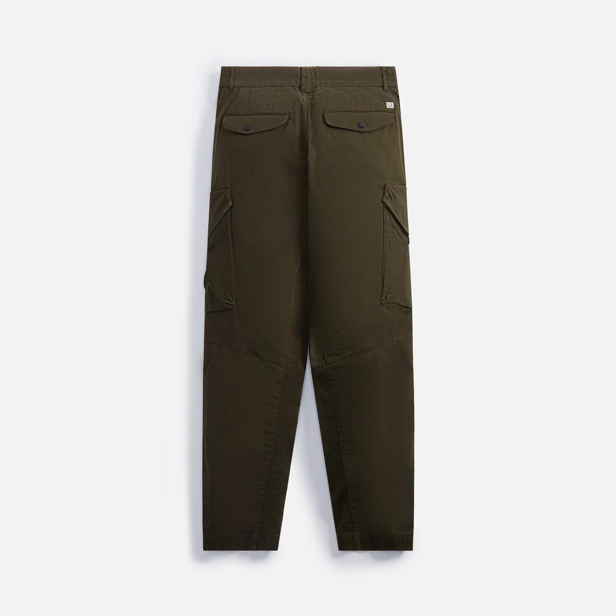 C.P. Company Stretch Sateen Loose Cargo Pant - Olive - Image 2