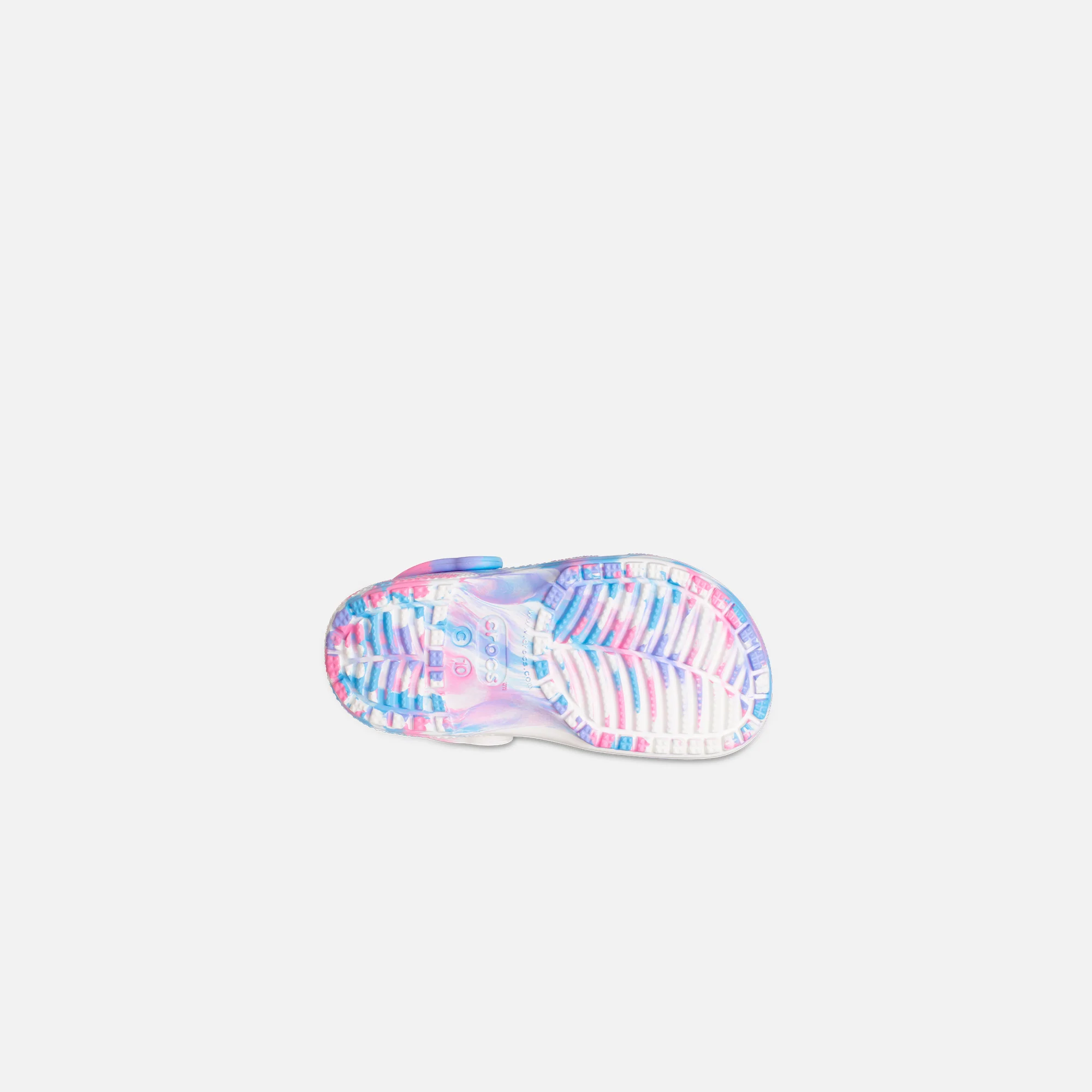 Crocs Kids Classic Marbled Clog - White / Pink - Image 5