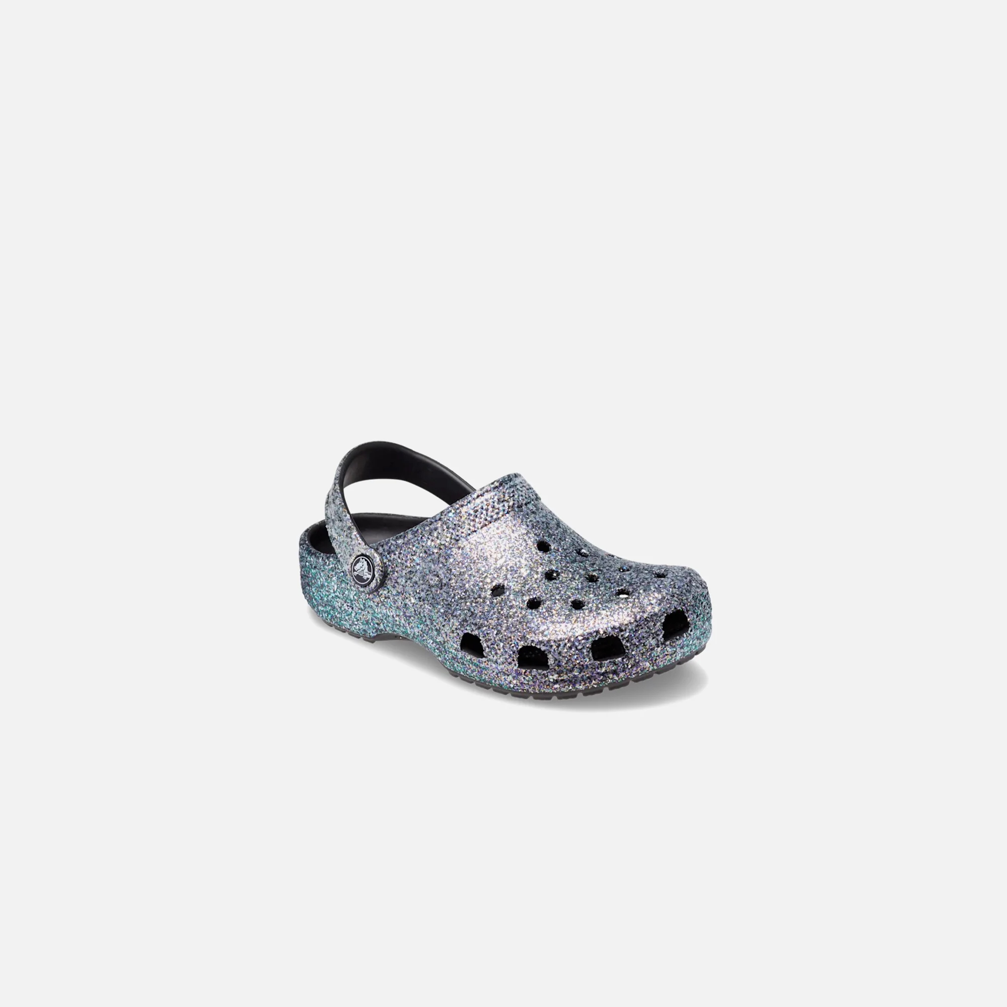 Crocs Pre-School Classic Glitter Clog Kids - Glitter Multi / Black - Image 2