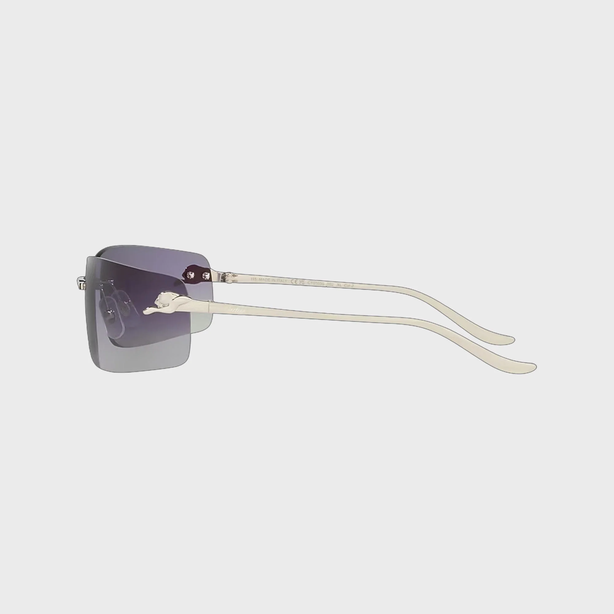 Cartier CT0503S Sunglasses - Silver / Grey - Image 3