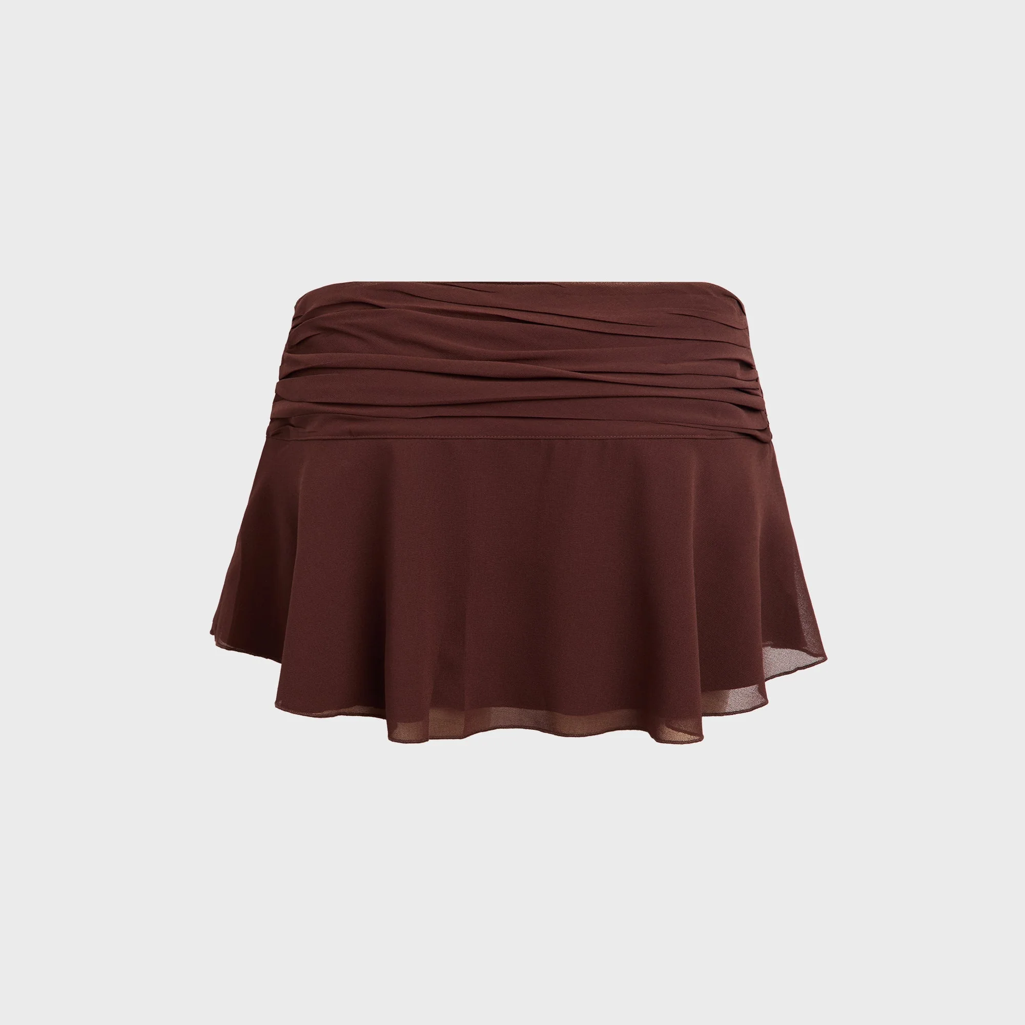GUIZIO Eda Mini Skirt - Brown - Image 2